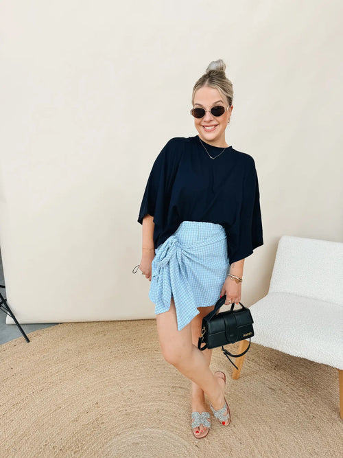 Lenza Top Marineblauw