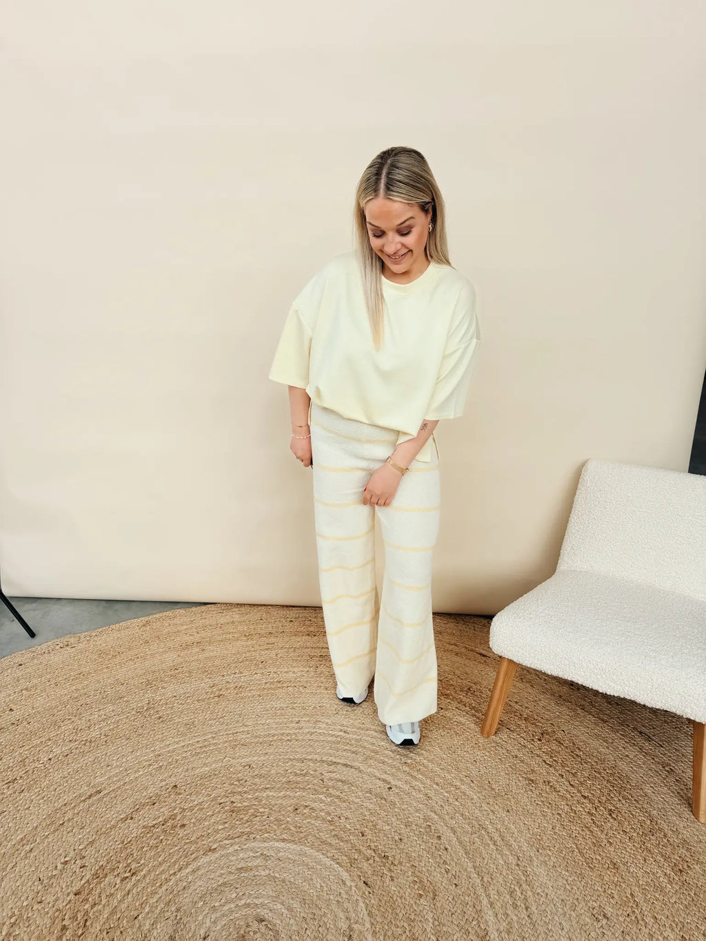 Claudine Pantalon Geel