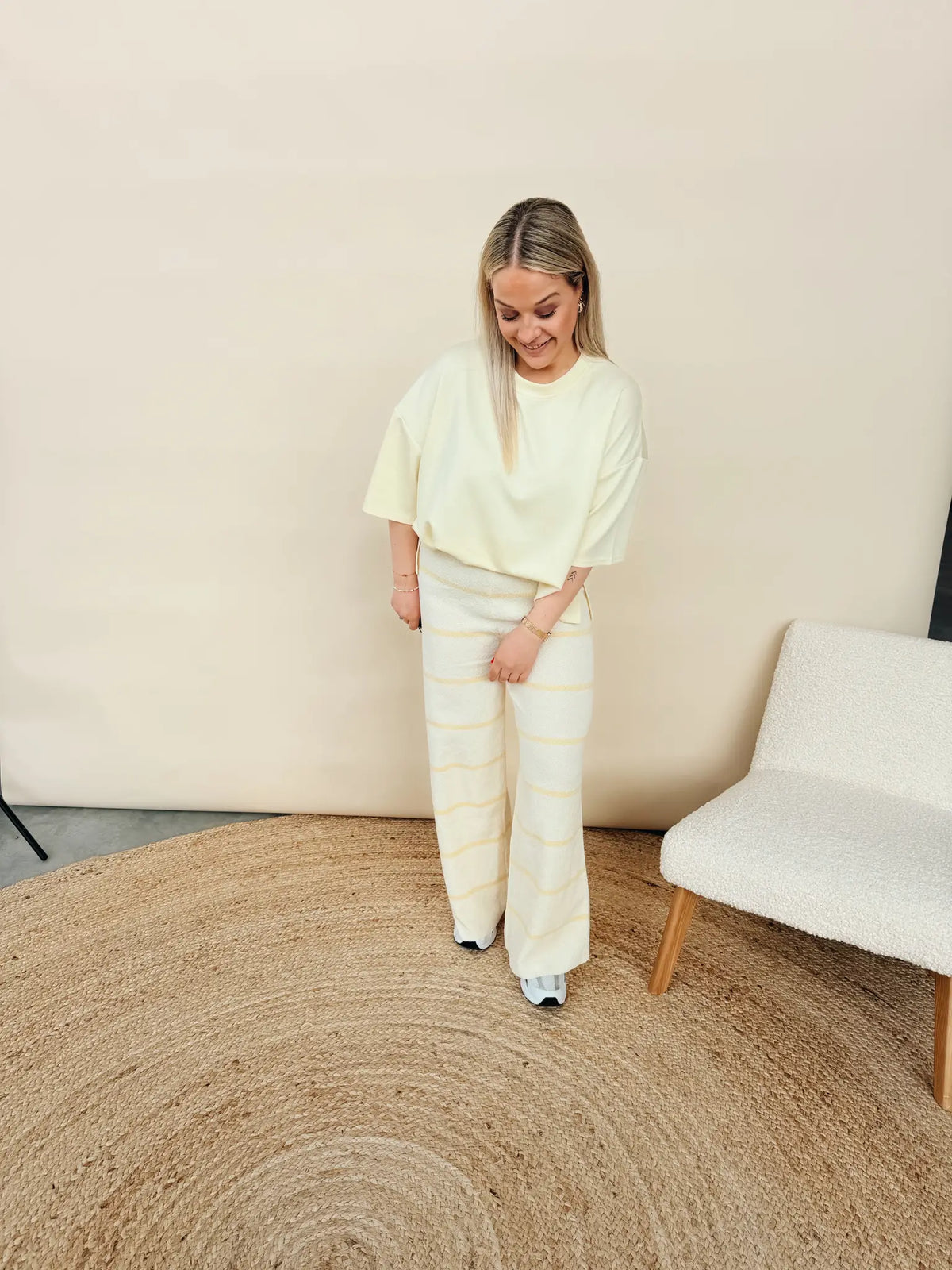 Claudine Pantalon Geel