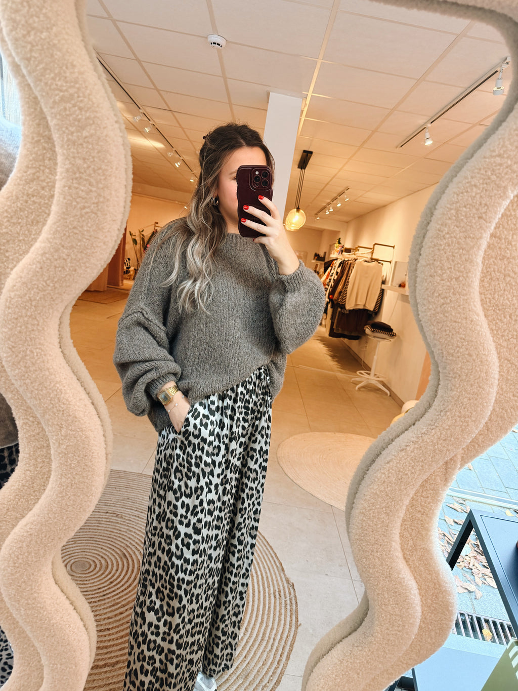 Lucille Leopard Pantalon