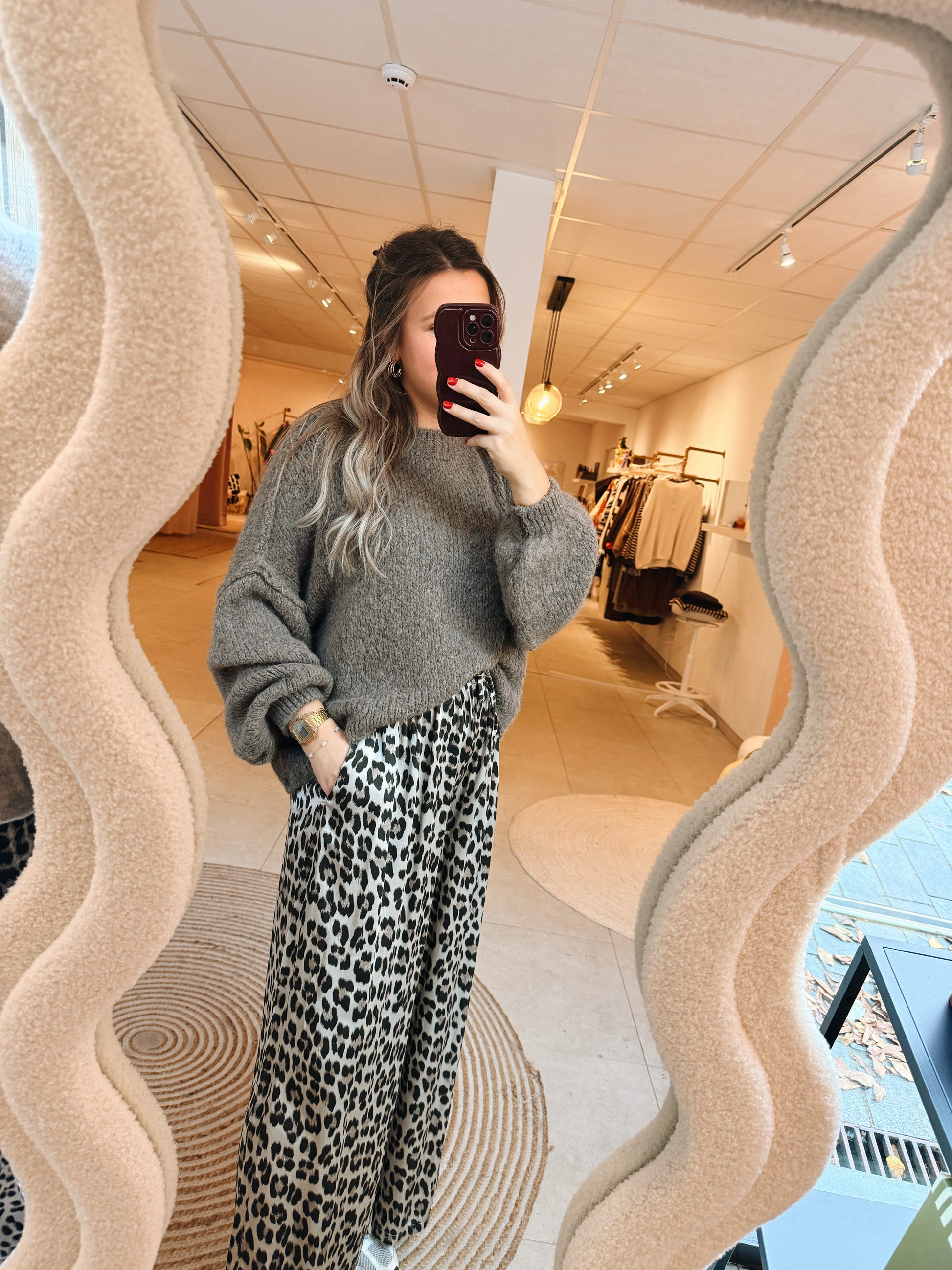 Lucille Leopard Pantalon