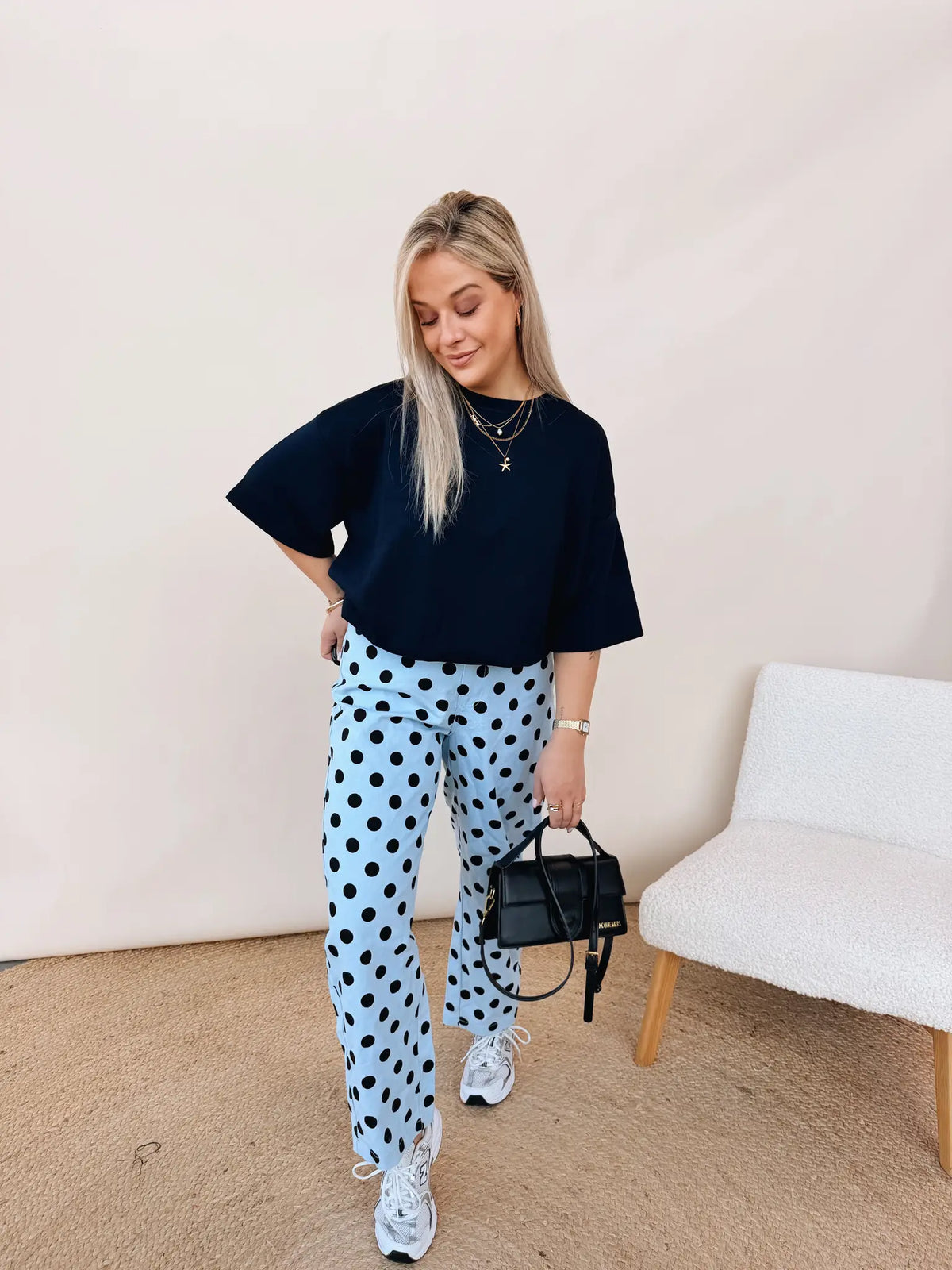 Rosanna Dot Jeans Blauw
