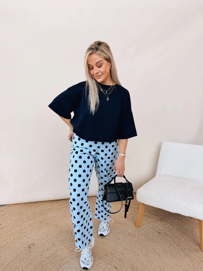 Rosanna Dot Jeans Blauw