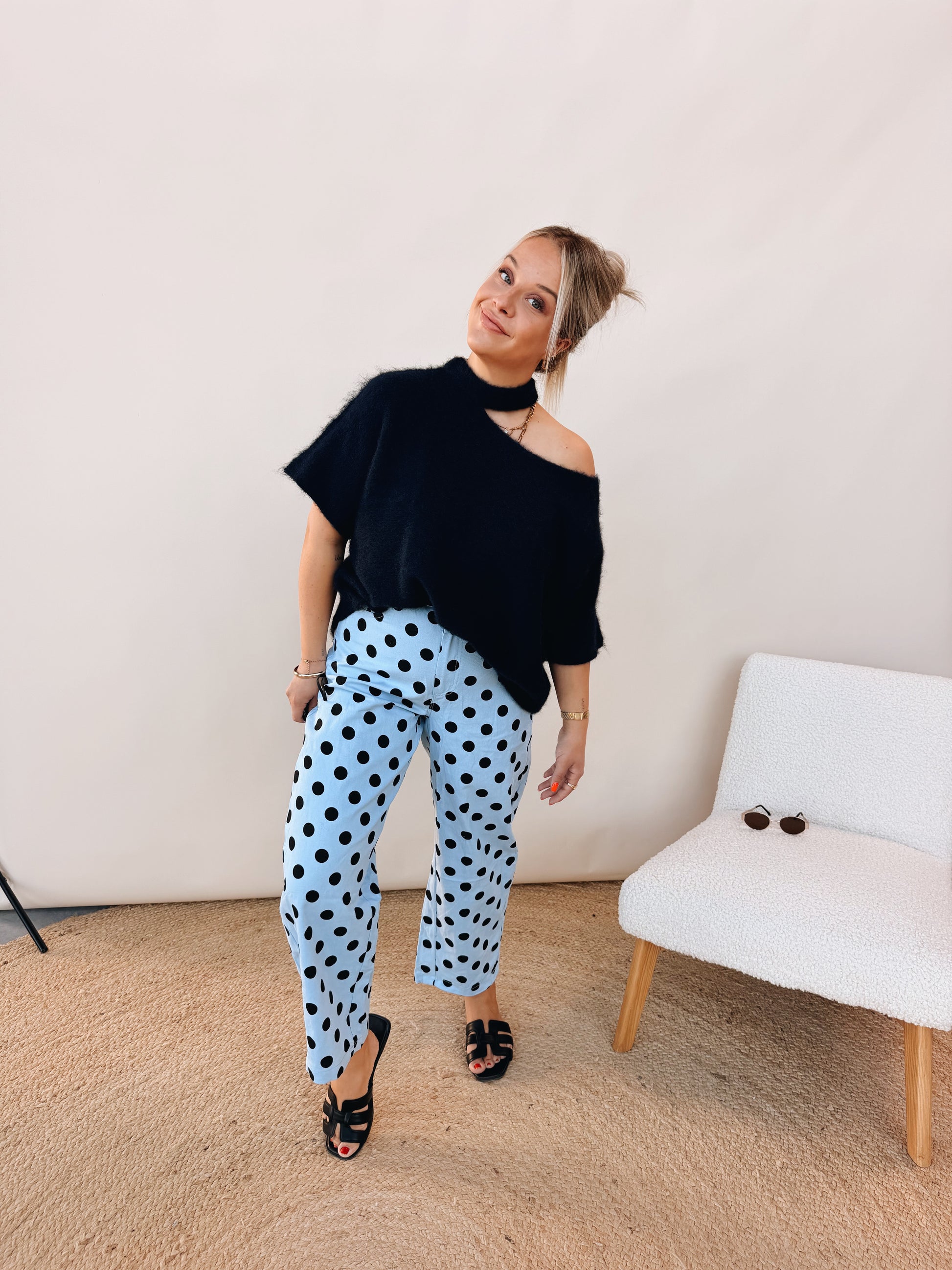 Rosanna Dot Jeans Blauw
