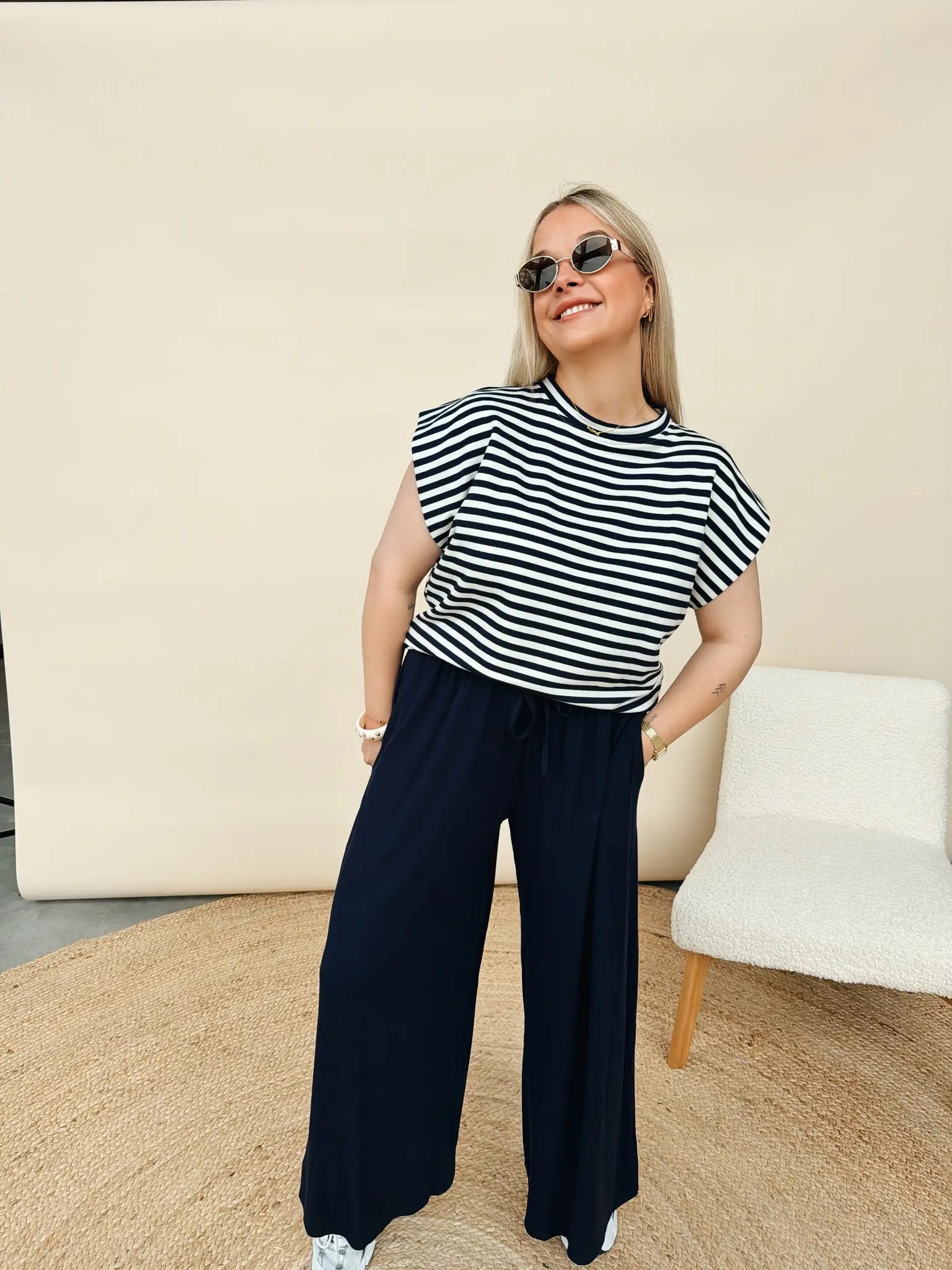 Zadie Top Marineblauw