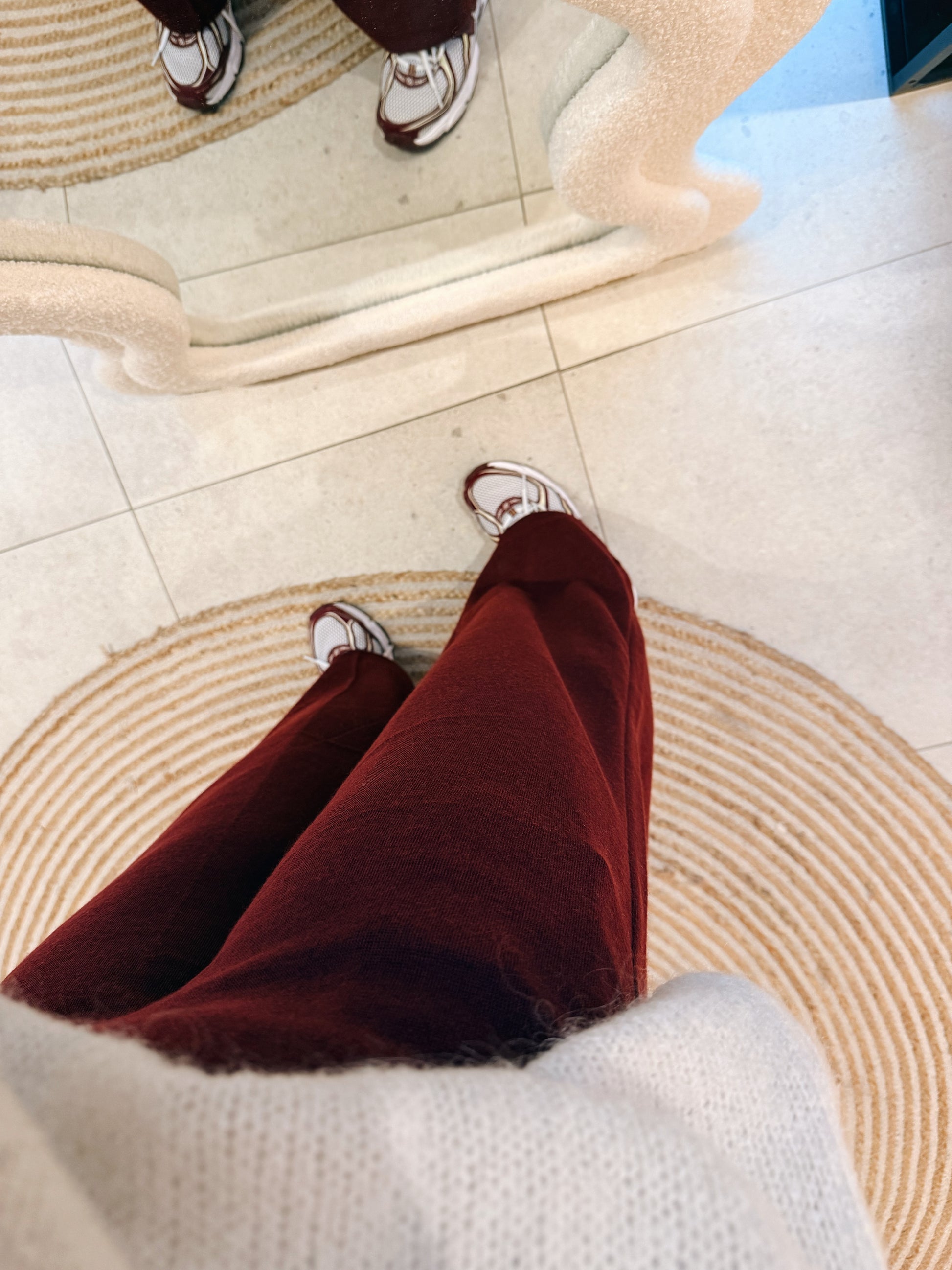 Nadine Pantalon Bordeaux