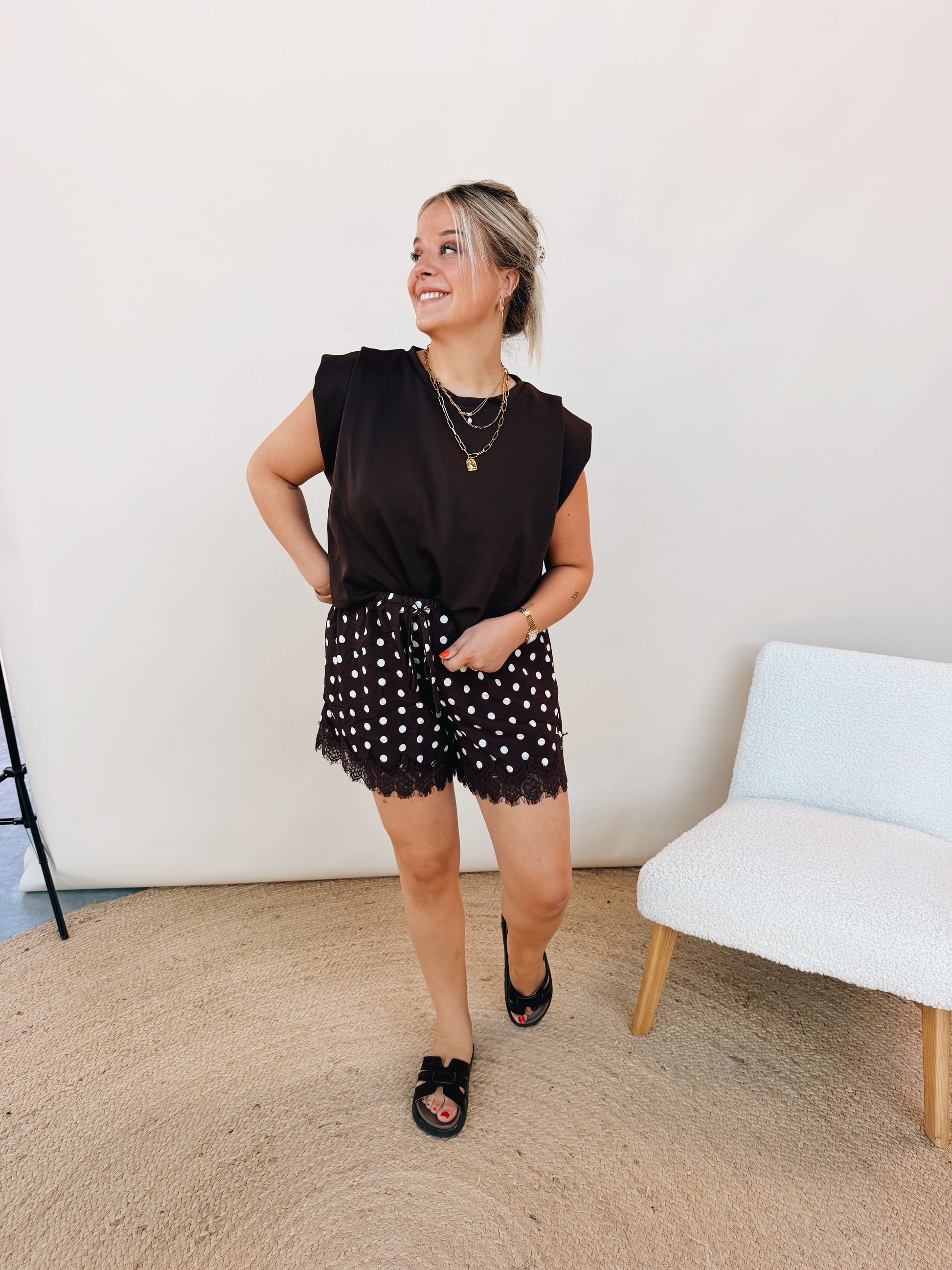Lucie Dot Short Choco