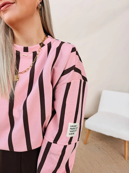 Blanche Sweatshirt Choco/Rose