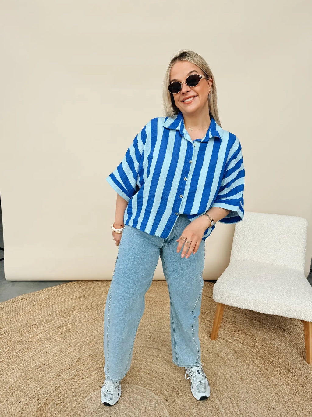 Nette Blouse Blauw