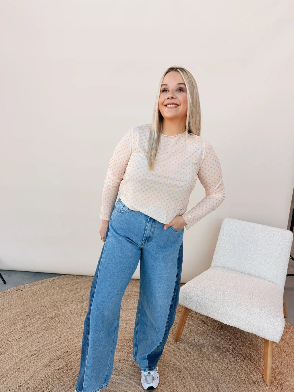 Teresa Dot Top Geel