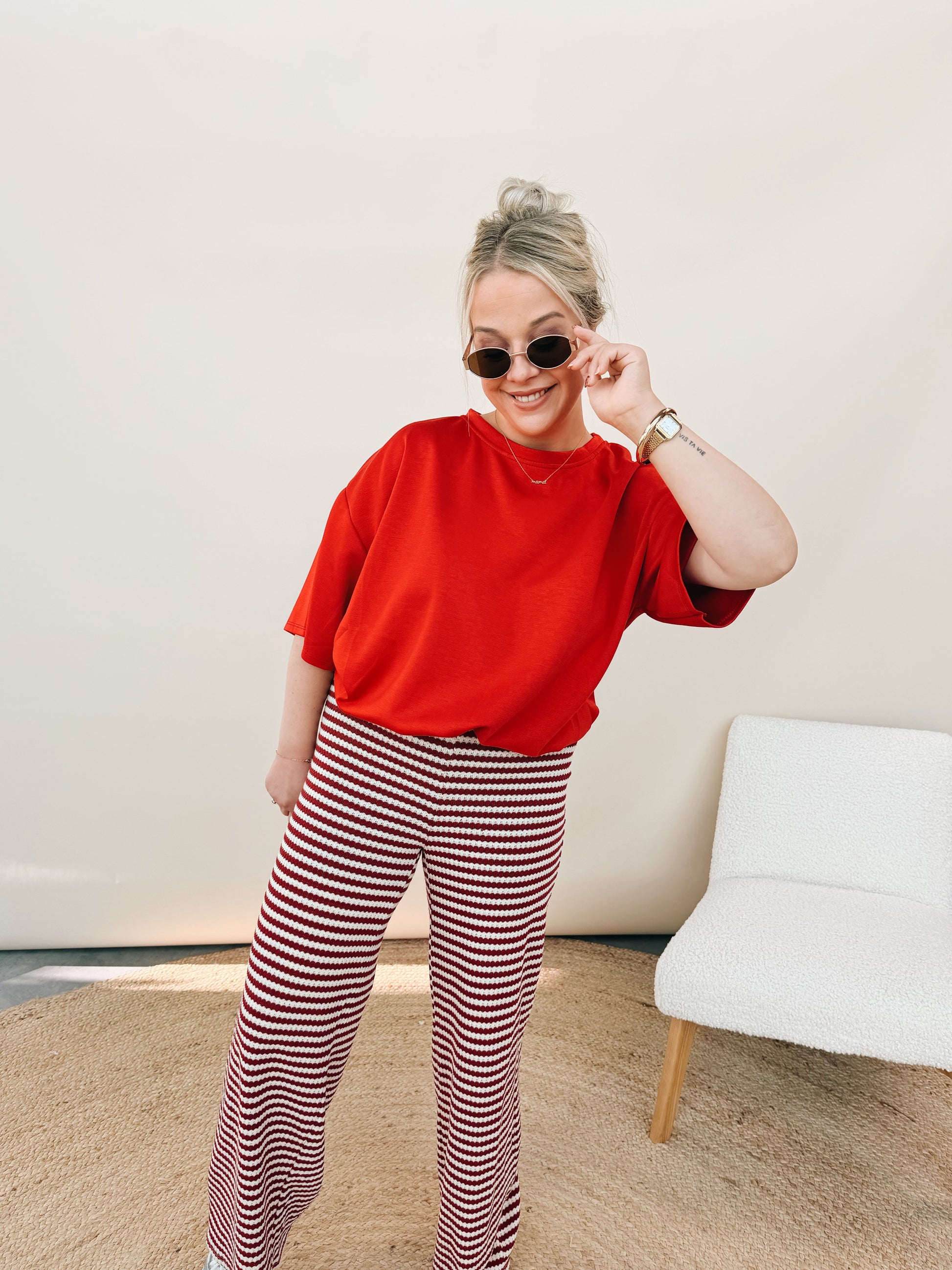 Cleo Pantalon Rood