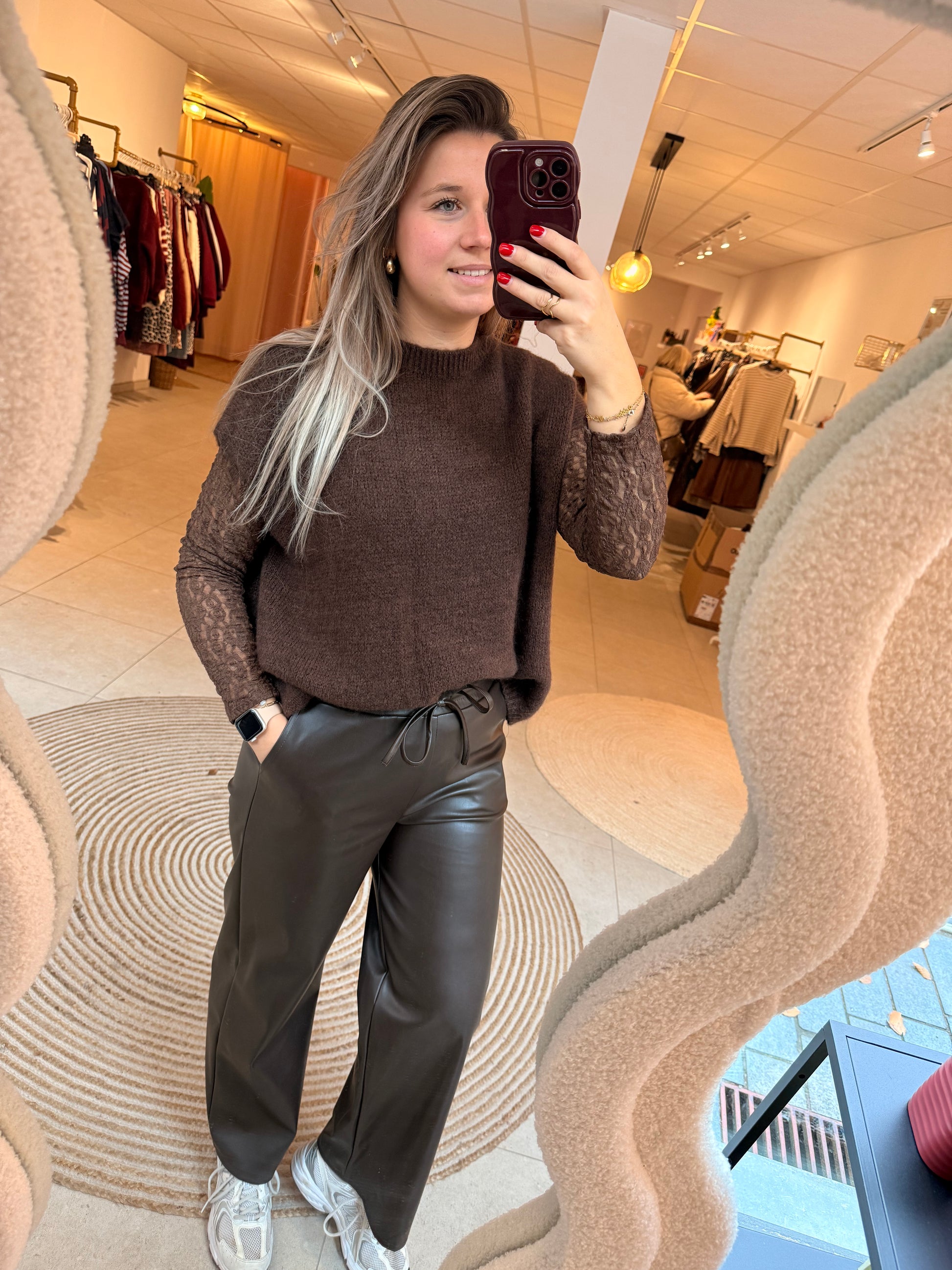 Philippa Leather Pantalon
