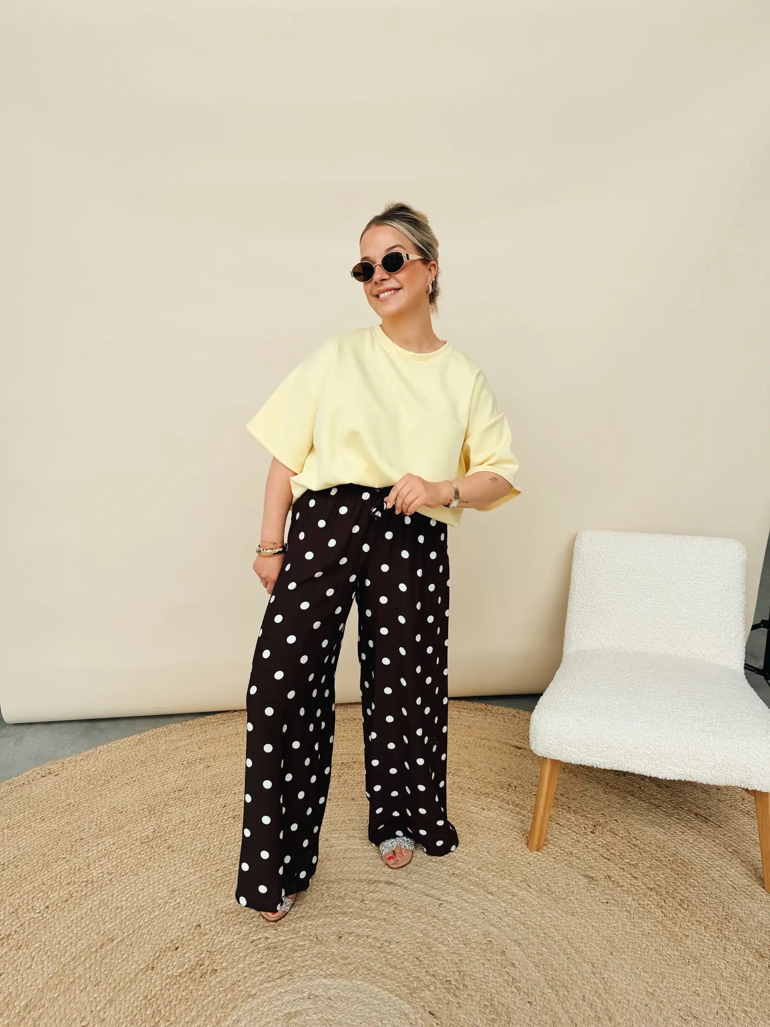 Celeste Dot Pantalon Choco