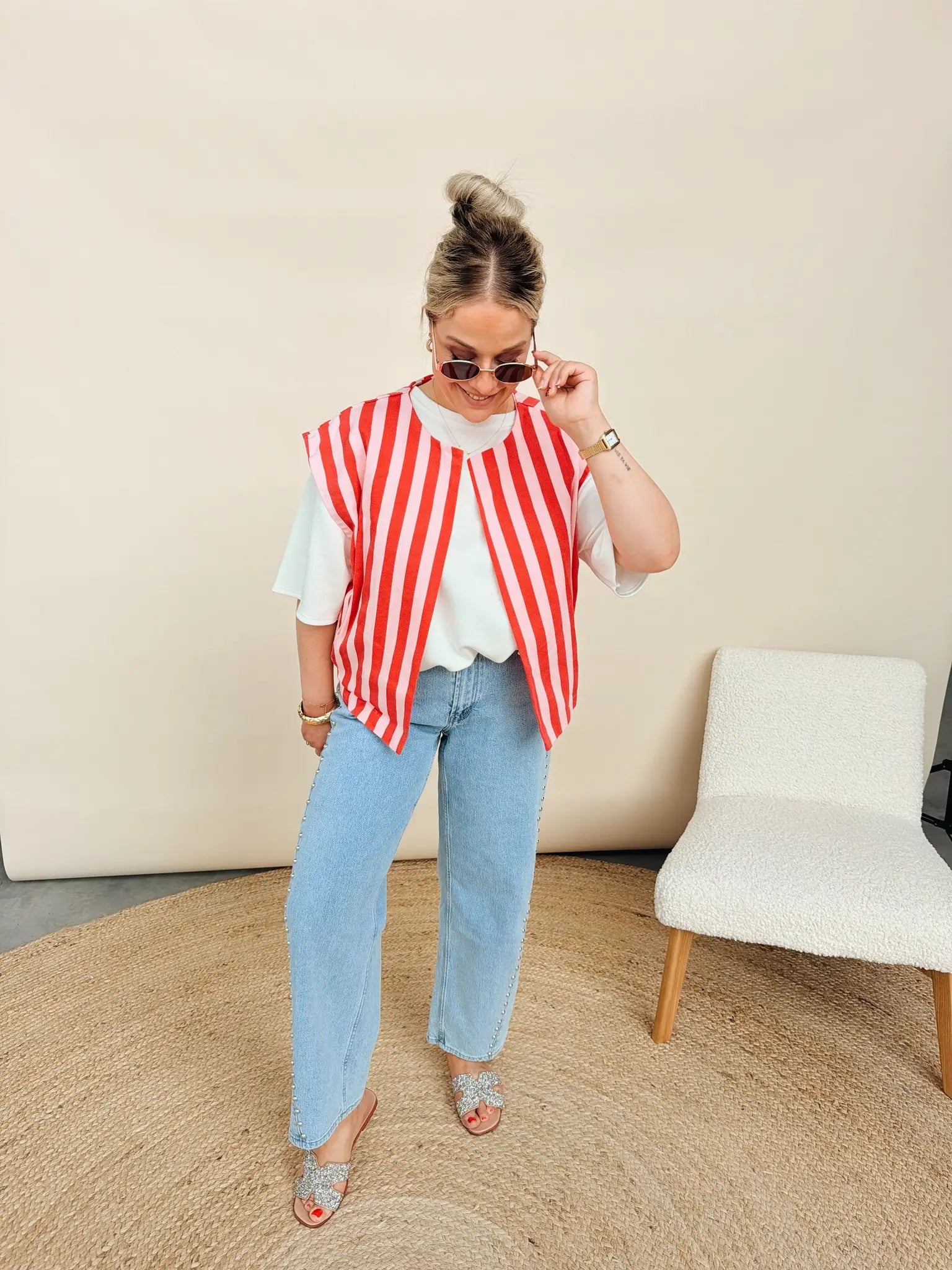 Louisa Jacket Roze/Rood