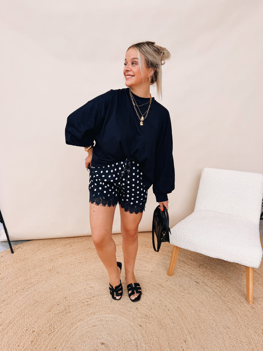 Claudine Top Navy