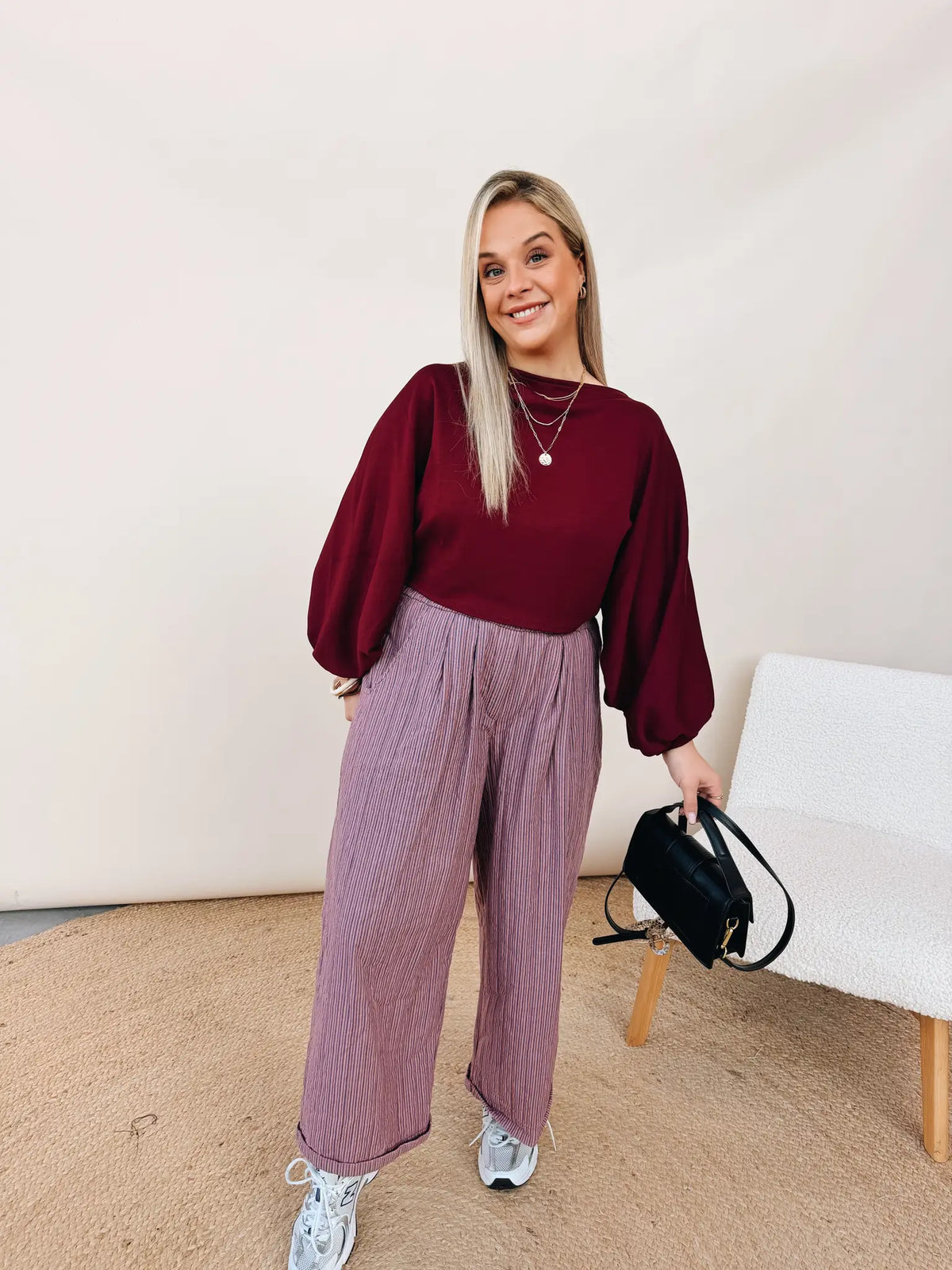 Albertine Top Burgundy