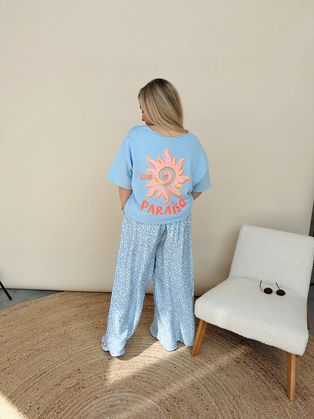 Shirt Paraiso Club Babyblauw
