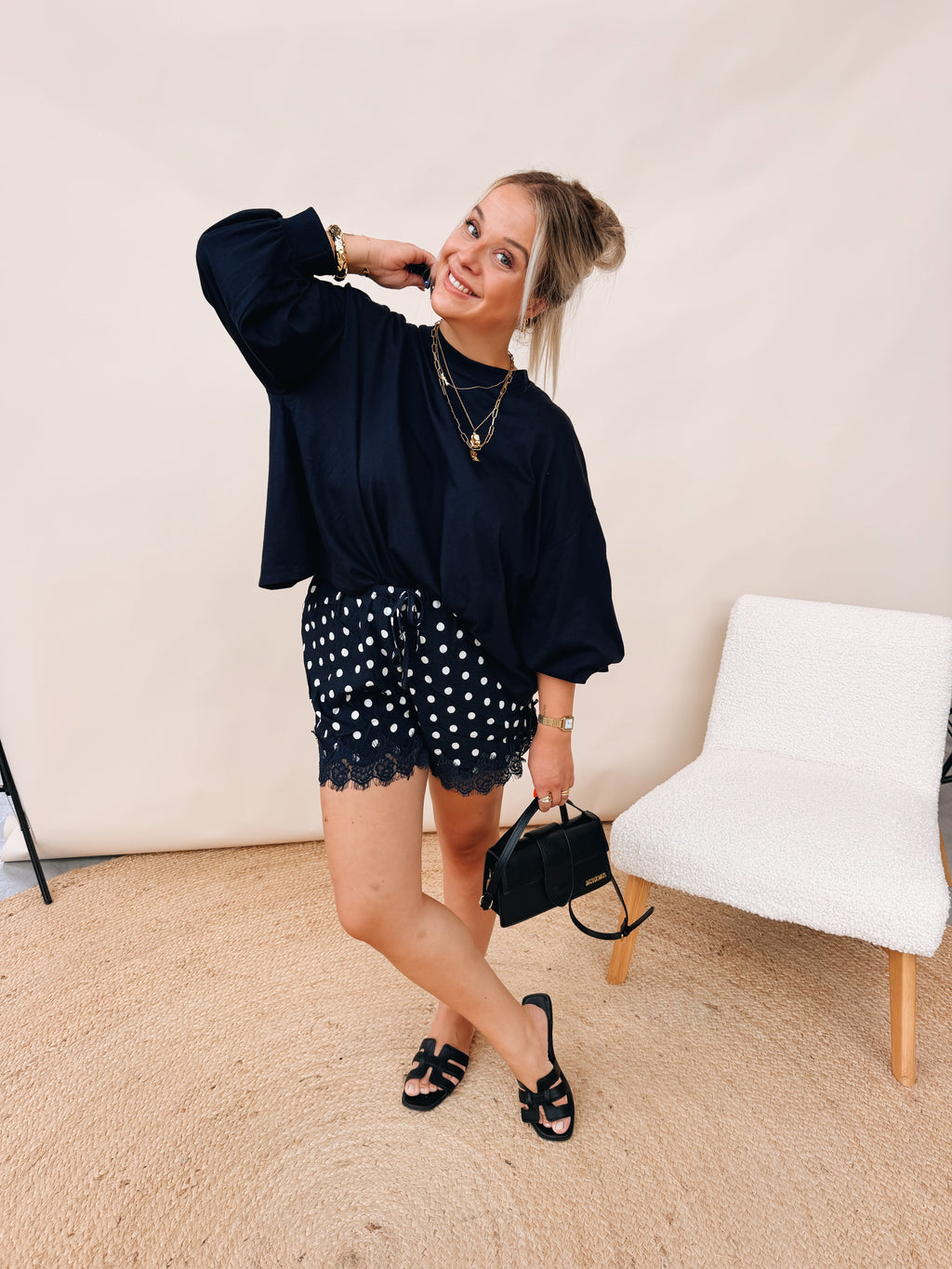 Claudine Top Navy