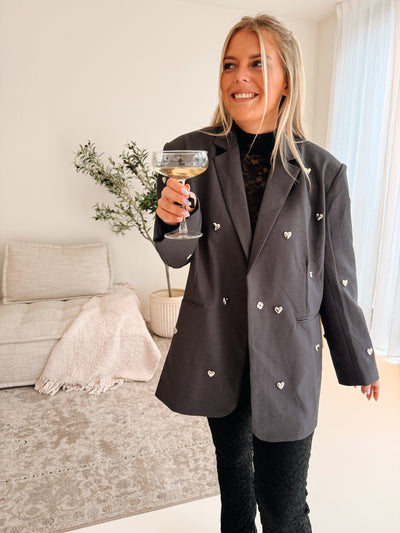 Geraldine Blazer Grijs