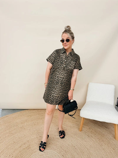 Rouane Leopard Jurk