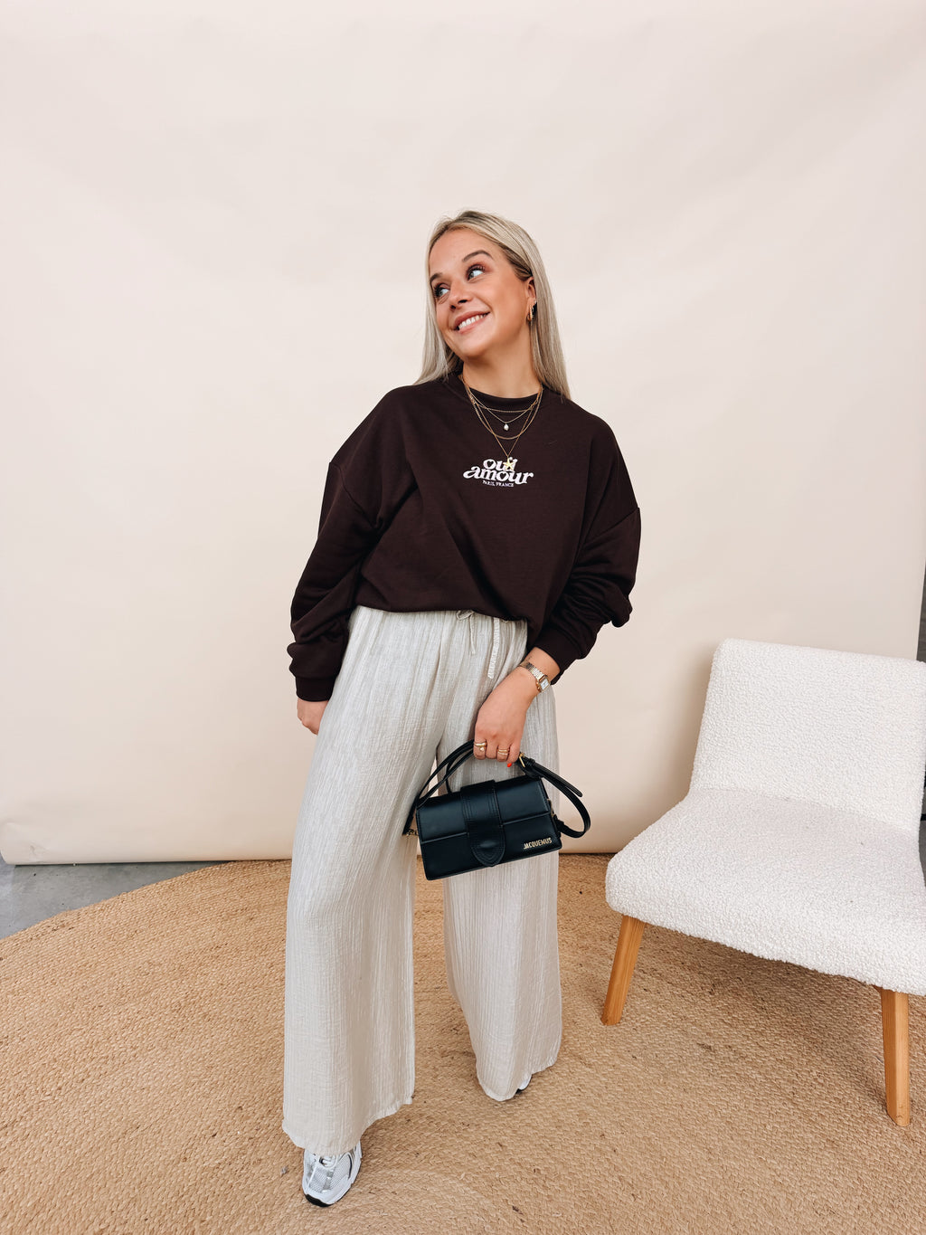Sweatshirt Oui Amour Choco