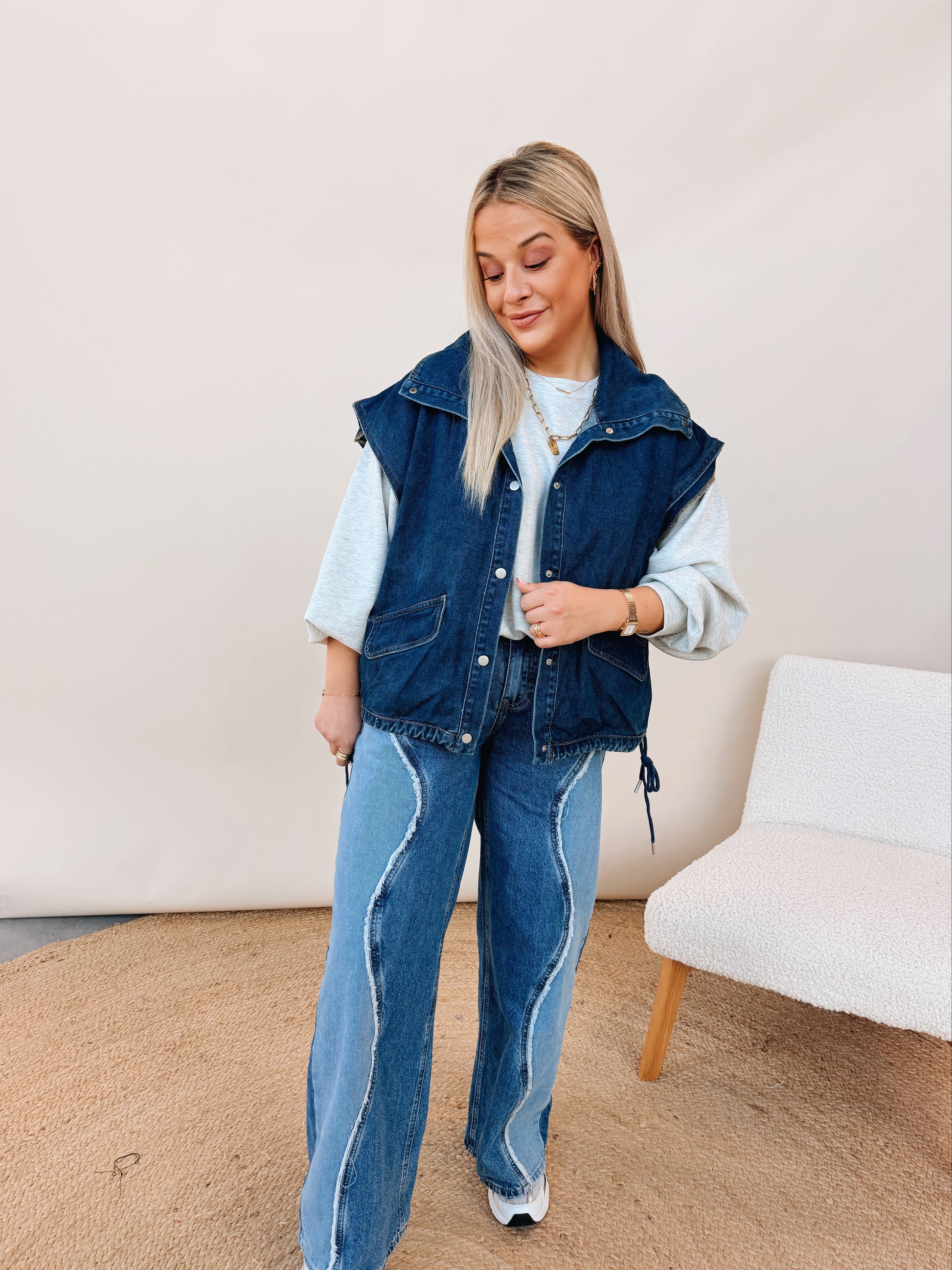 Lucie Jeans Jacket Navy
