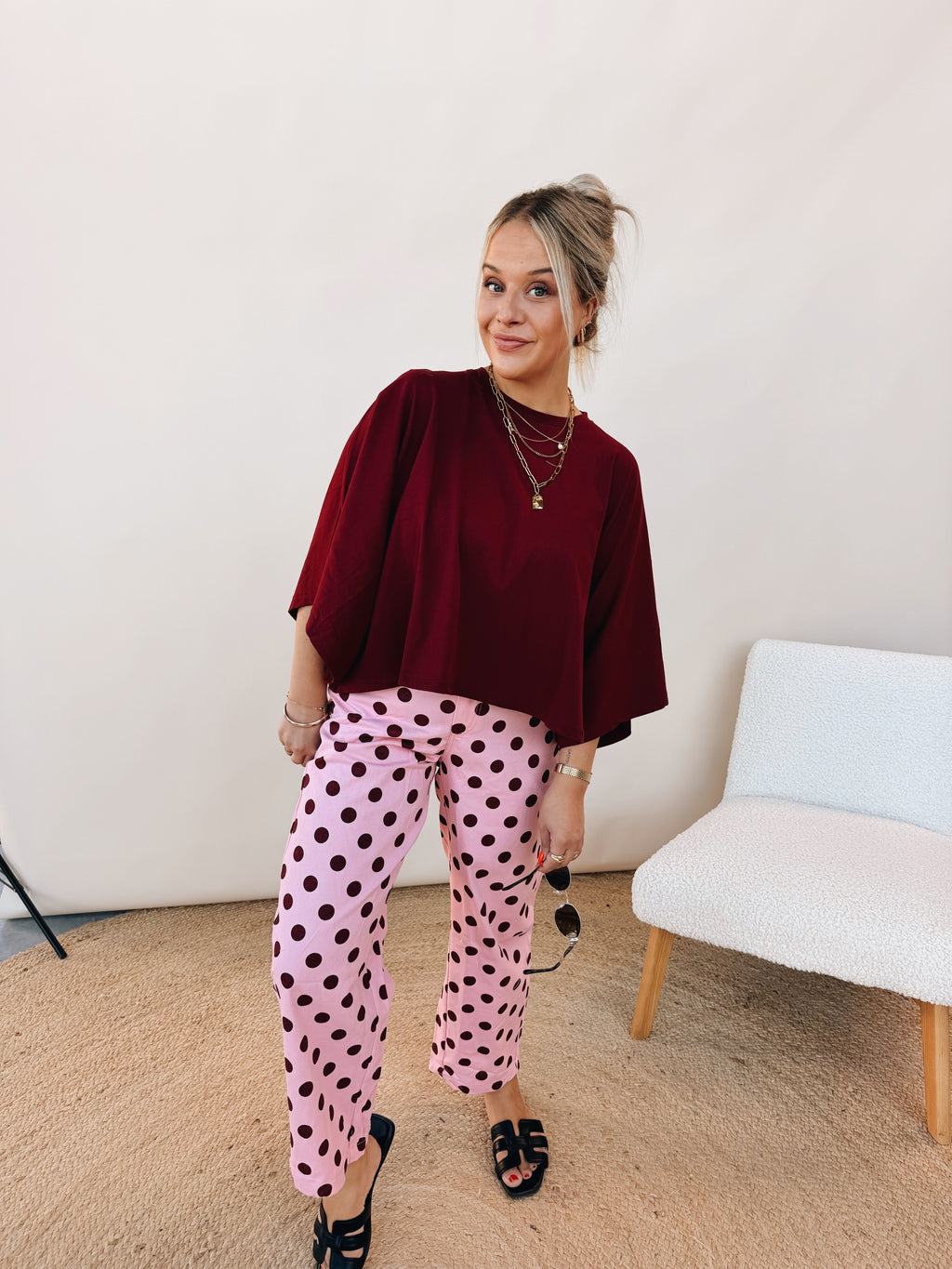 Lenza Top Bordeaux