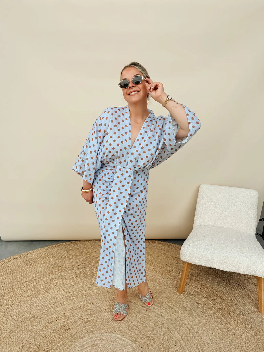 Kim Dot Jurk Blauw