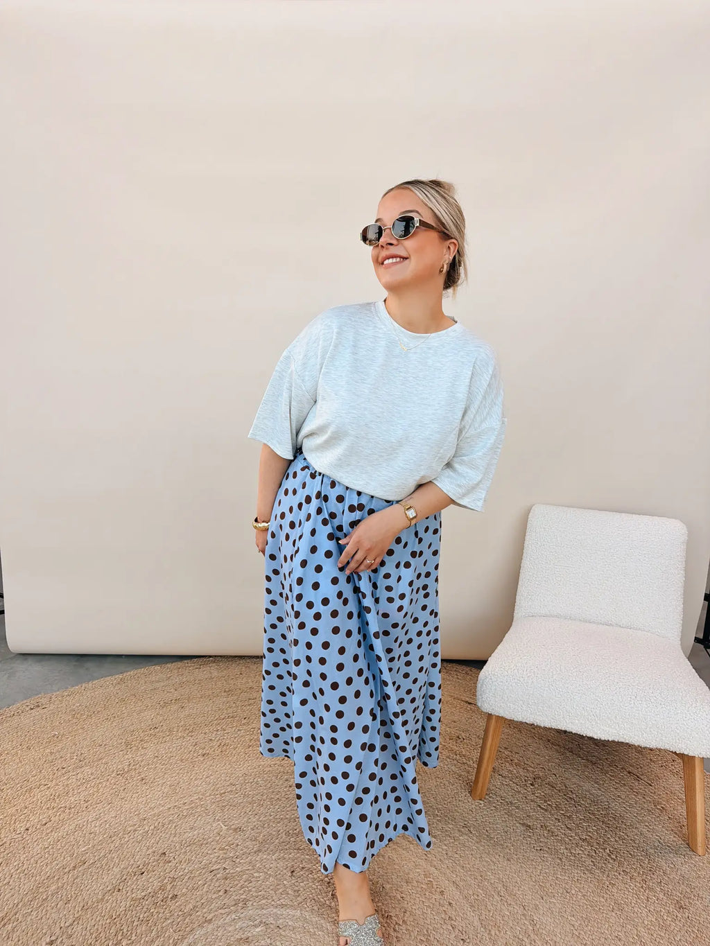 Marie Dot Rok Blauw