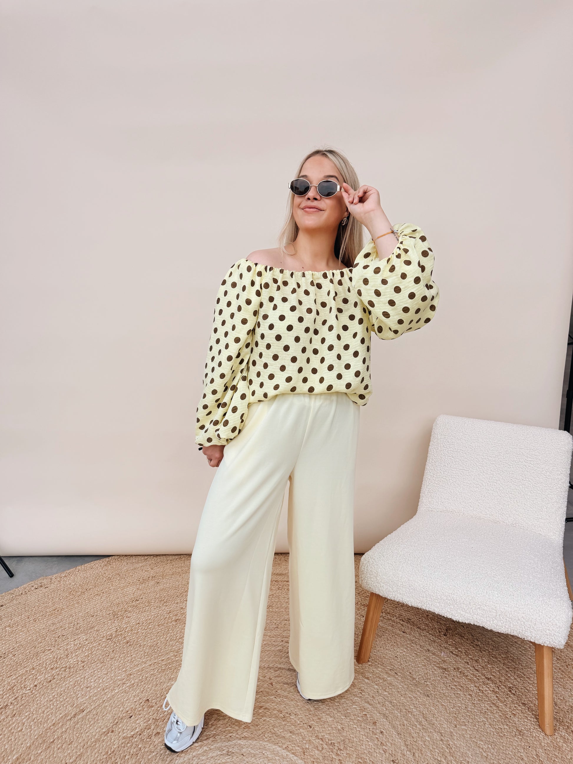 Clementine Pantalon Geel