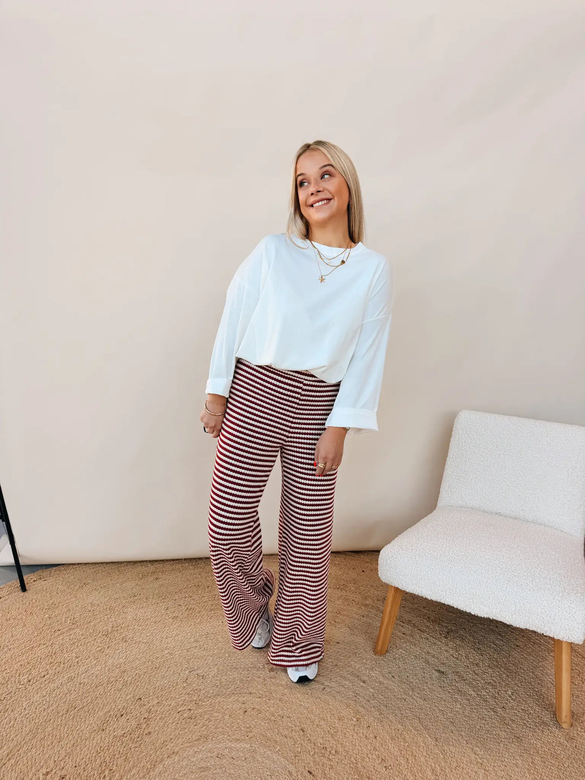 Cleo Pantalon Rood