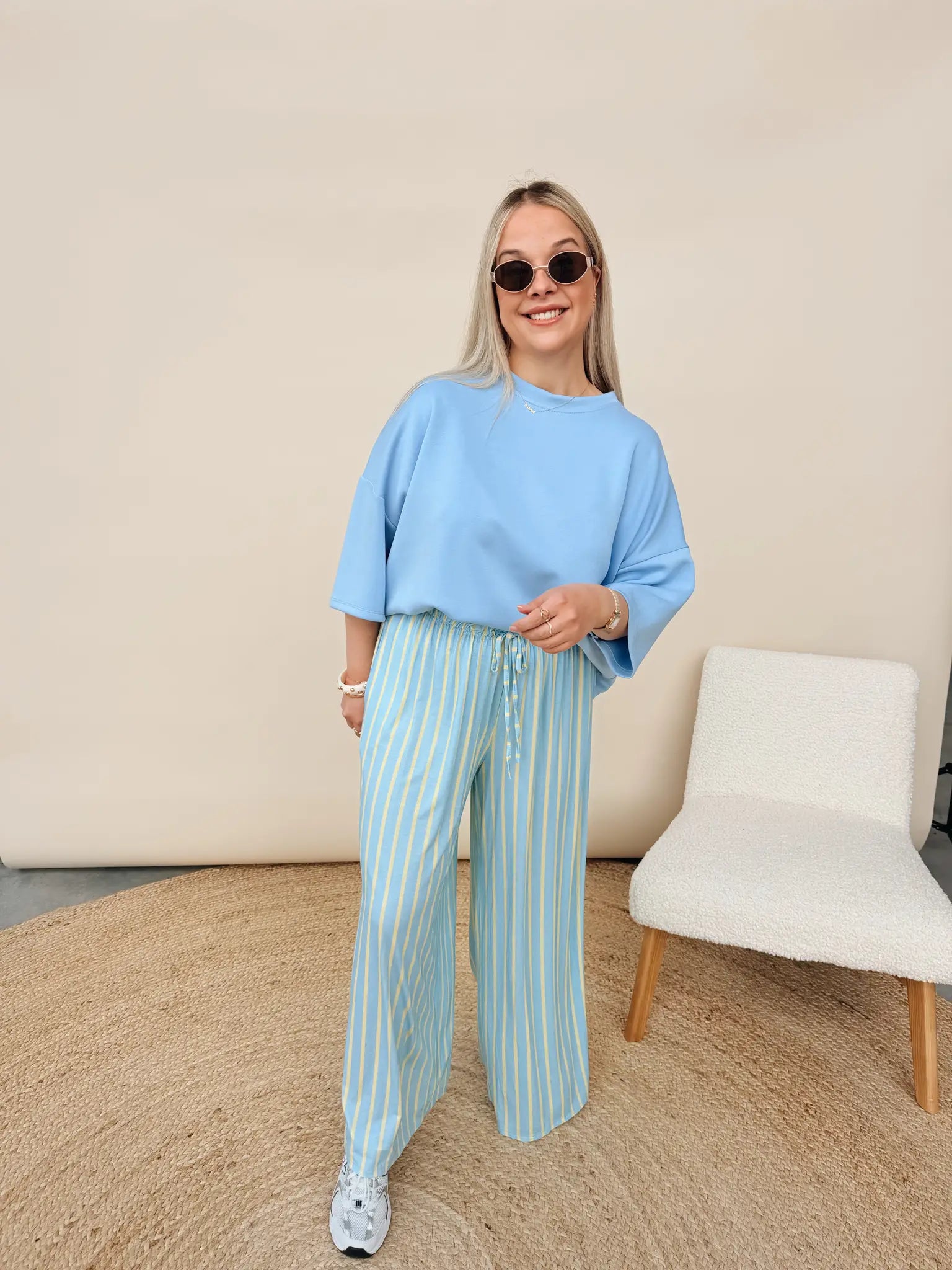 Lynn Pantalon Babyblauw