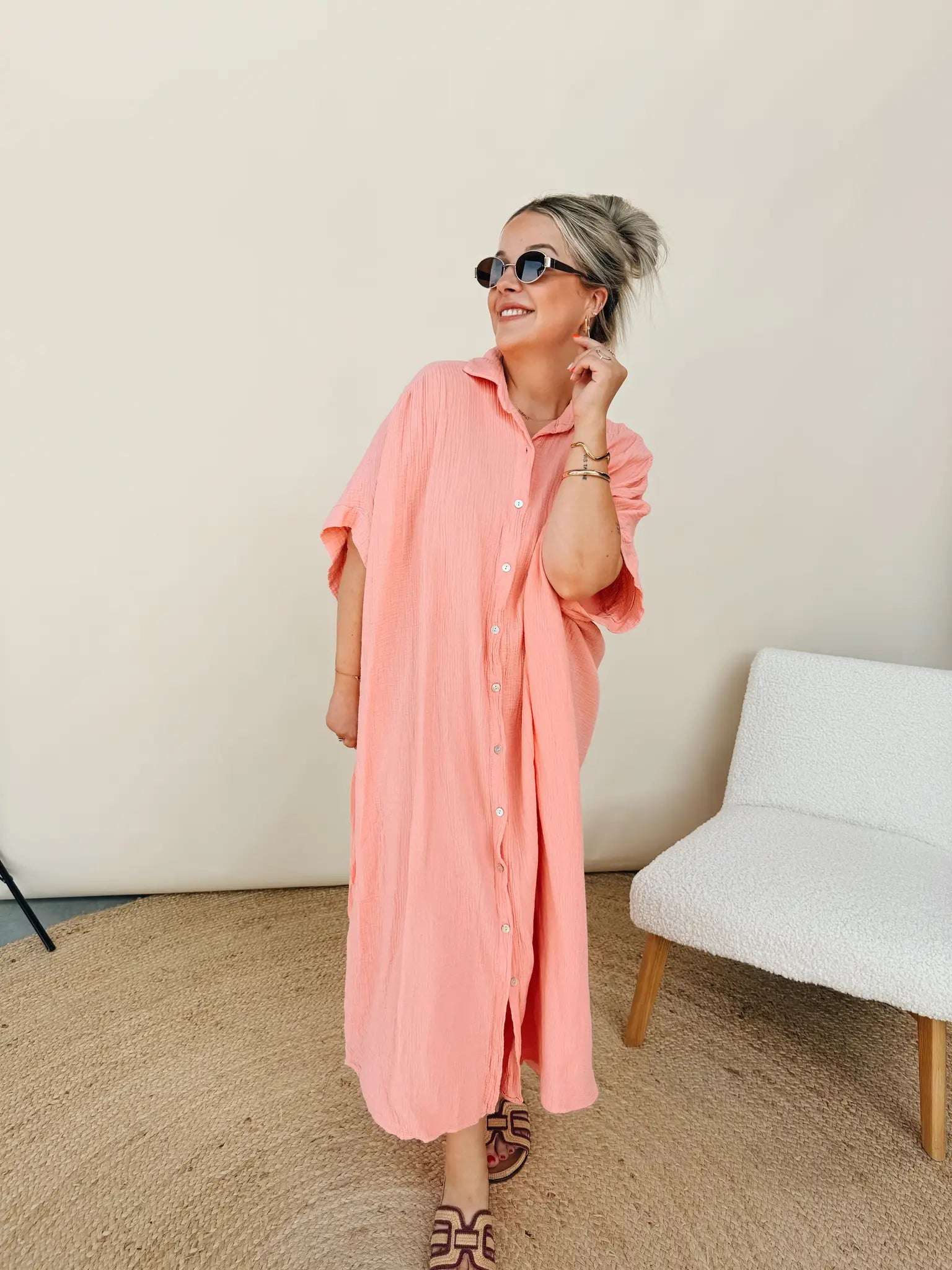 Mona Jurk Peach