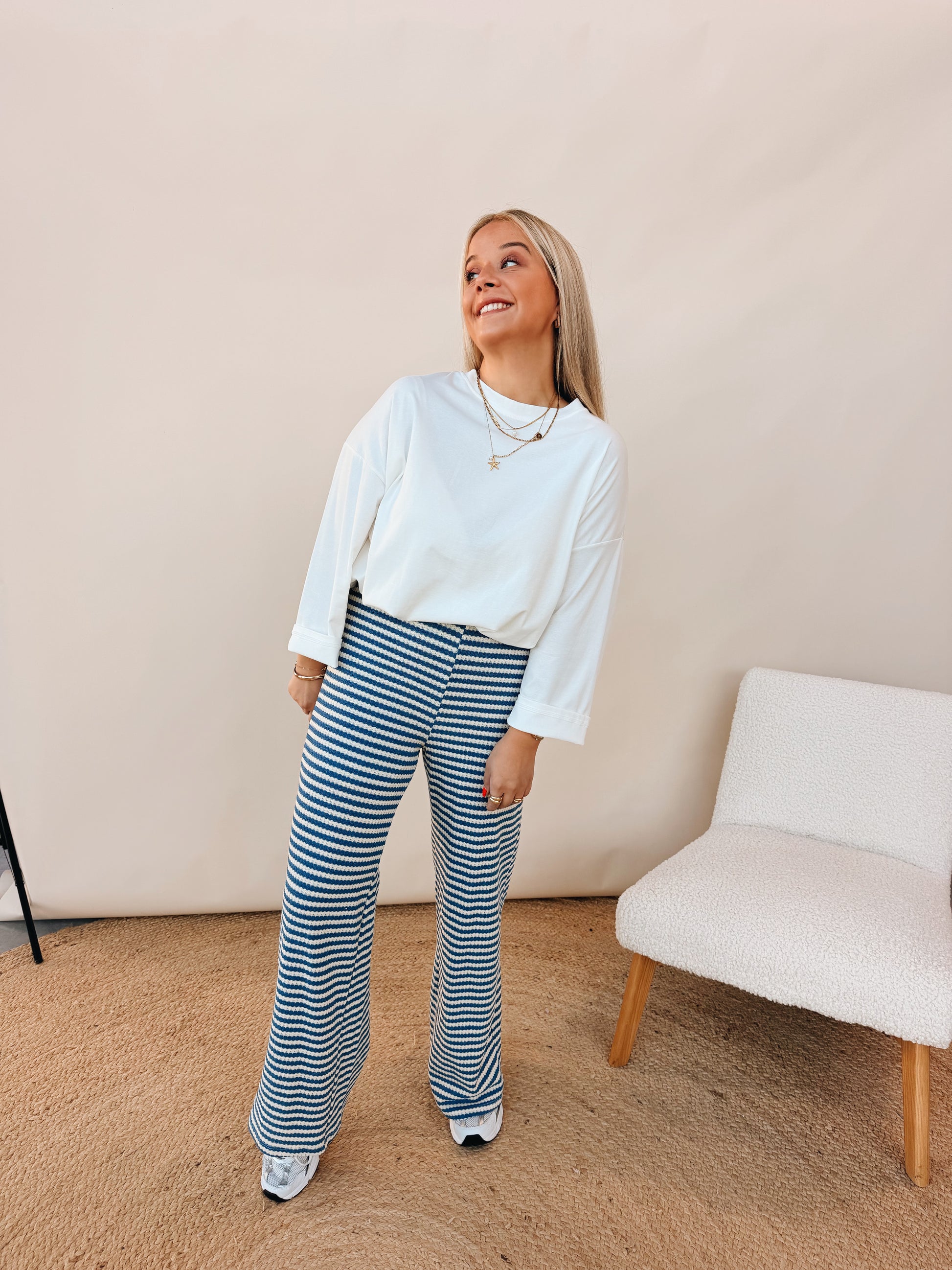 Cleo Pantalon Blauw