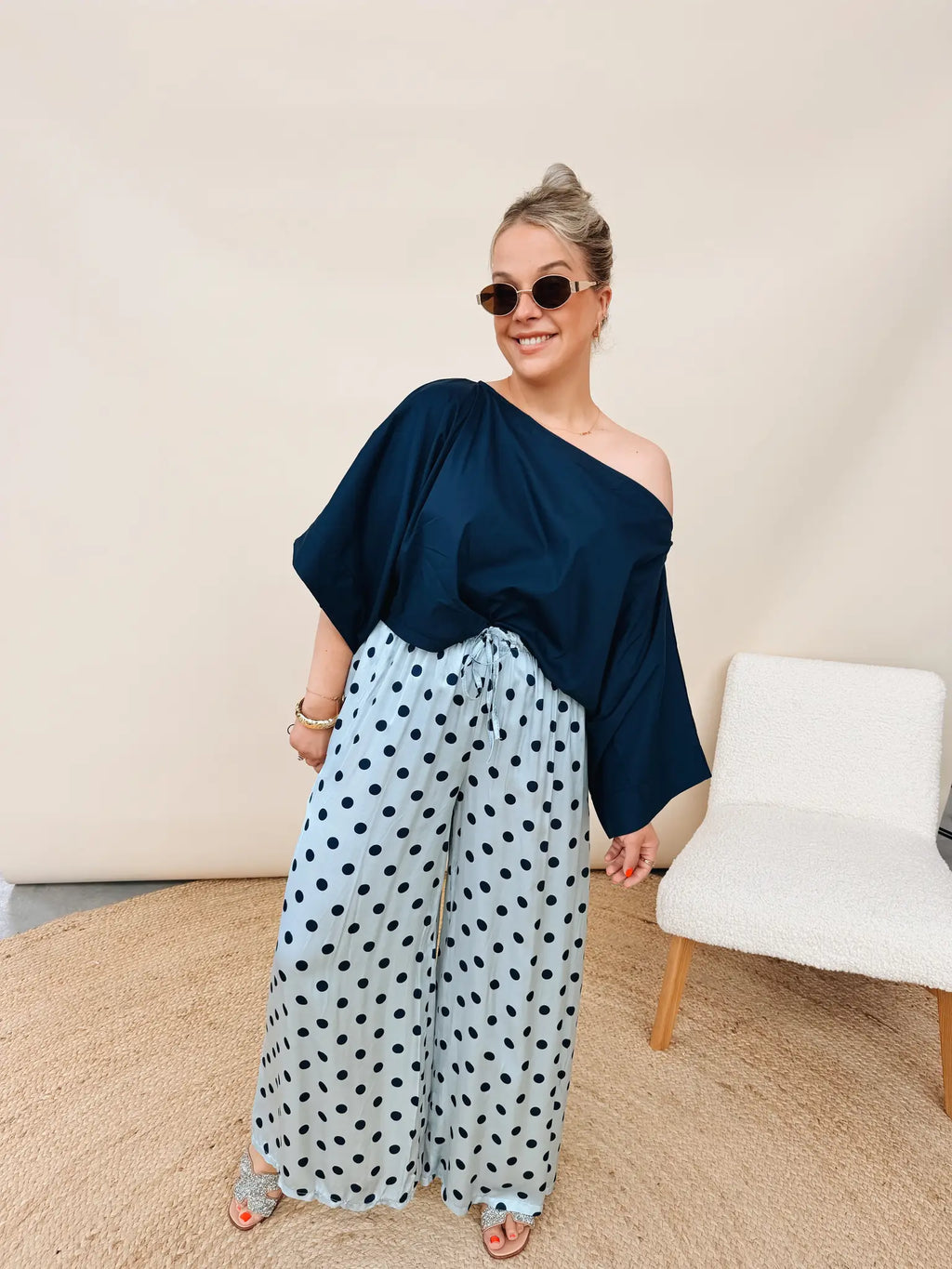 Lauranne Top Marineblauw