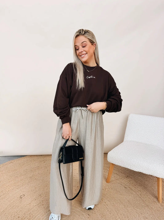 Sweatshirt C'Est La Vie Choco