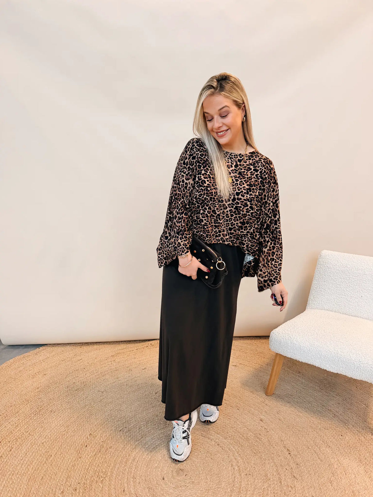 Frederique Leopard Top