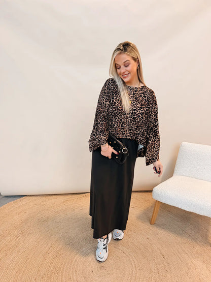Frederique Leopard Top