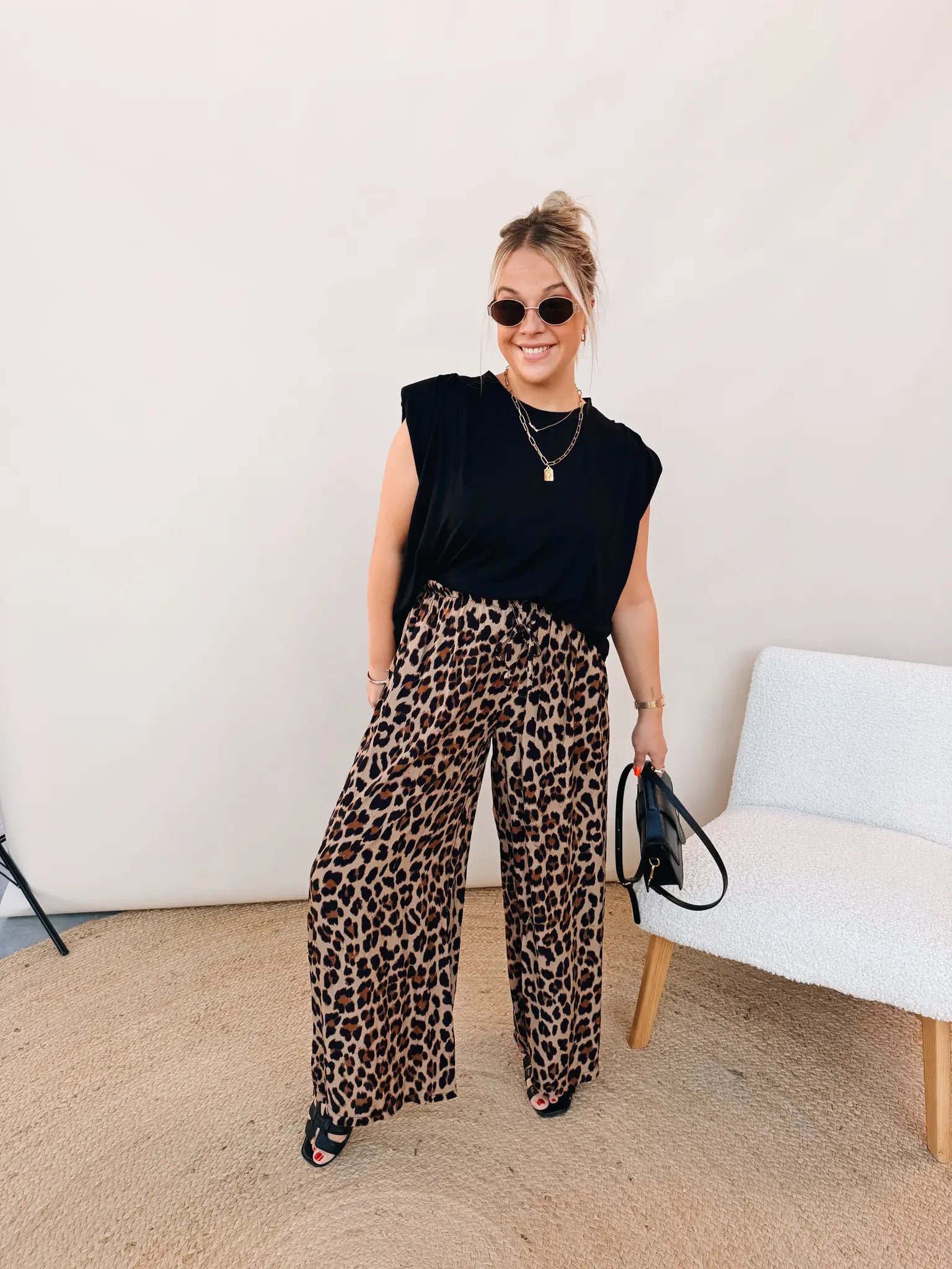 Angèle Top Zwart