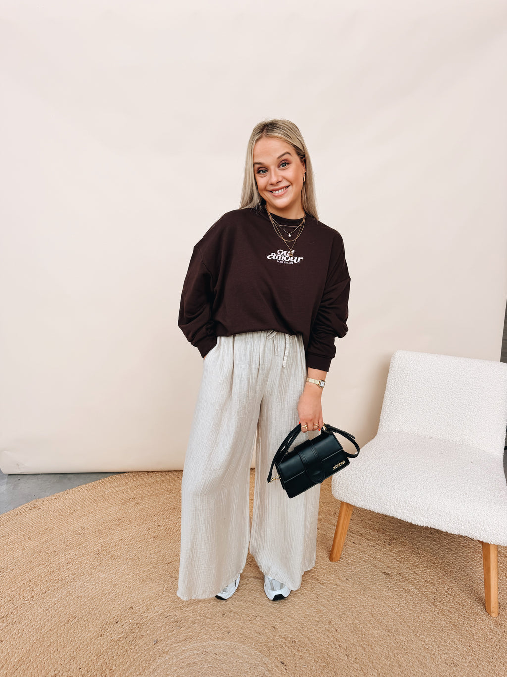 Sweatshirt Oui Amour Choco
