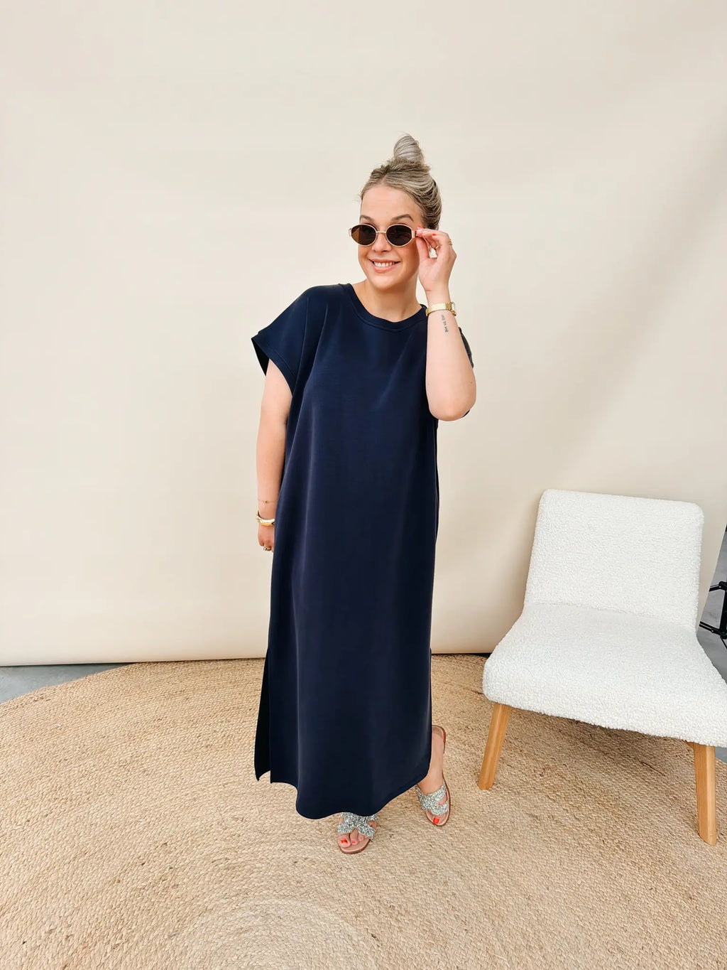 Liv Jurk Marineblauw