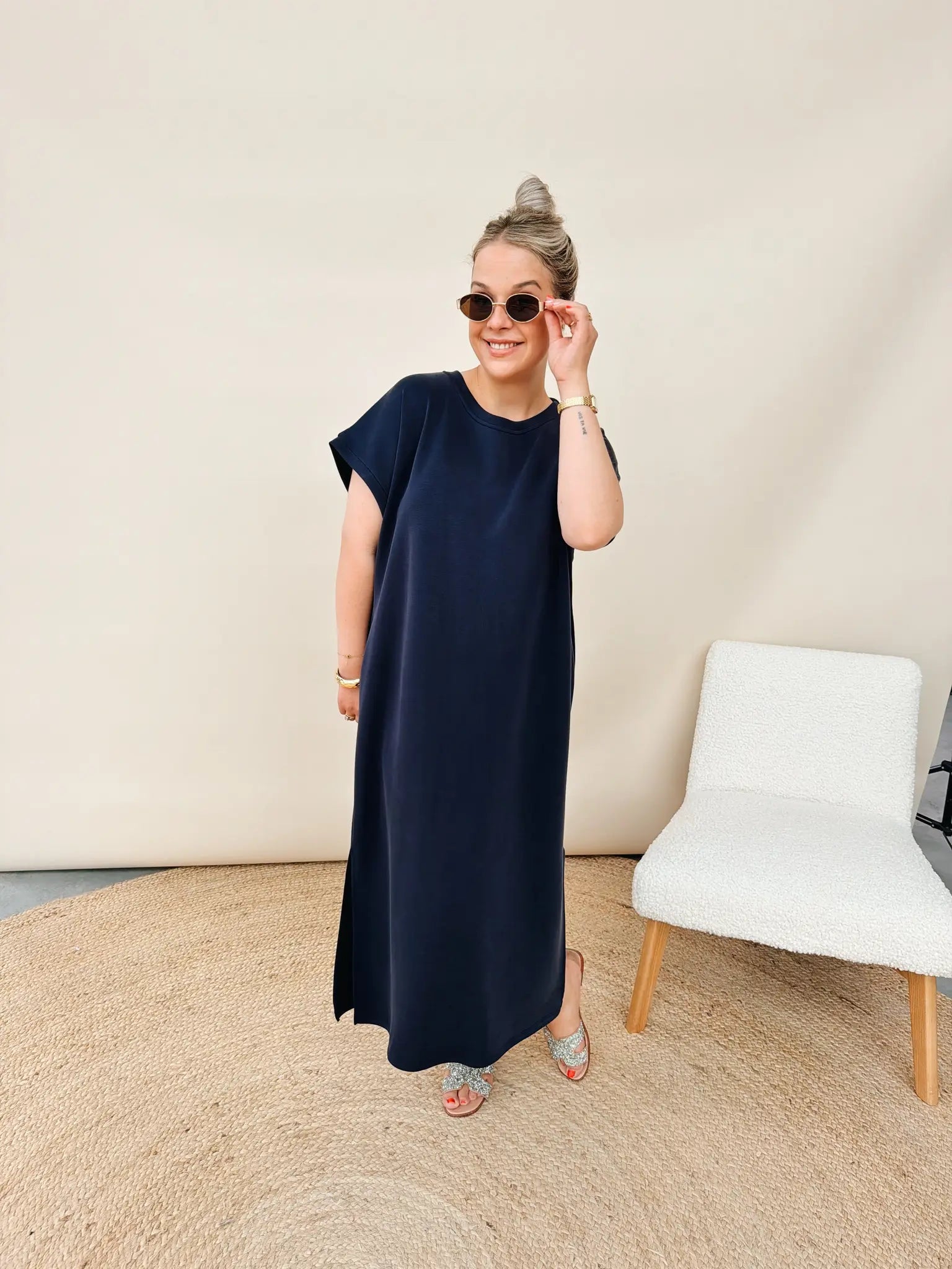 Liv Jurk Marineblauw