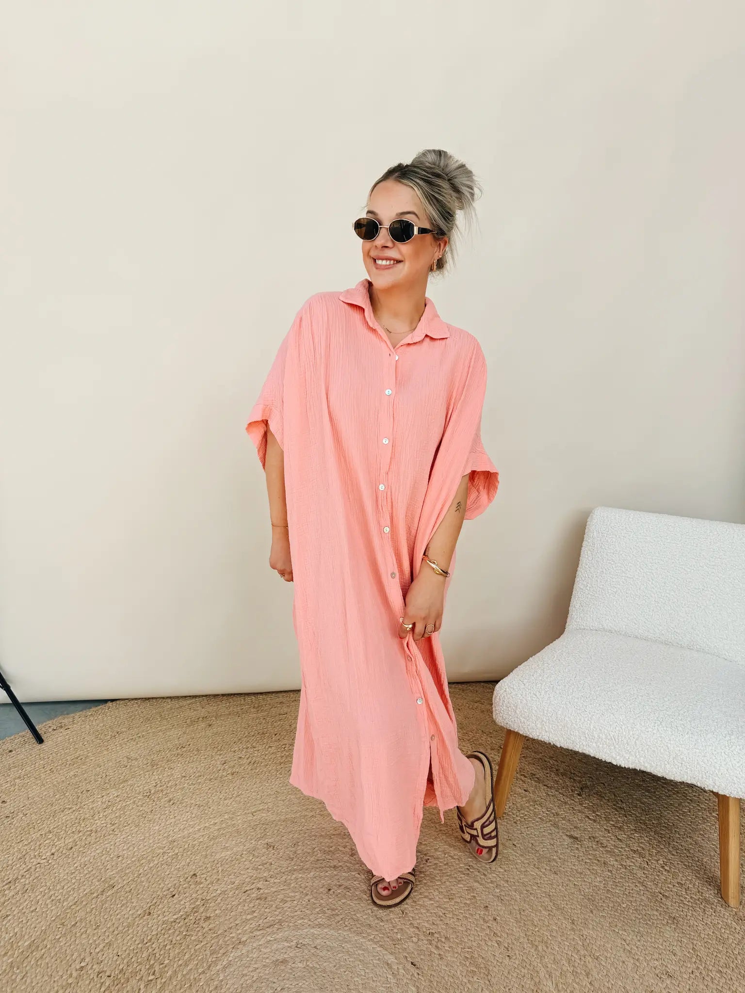 Mona Jurk Peach