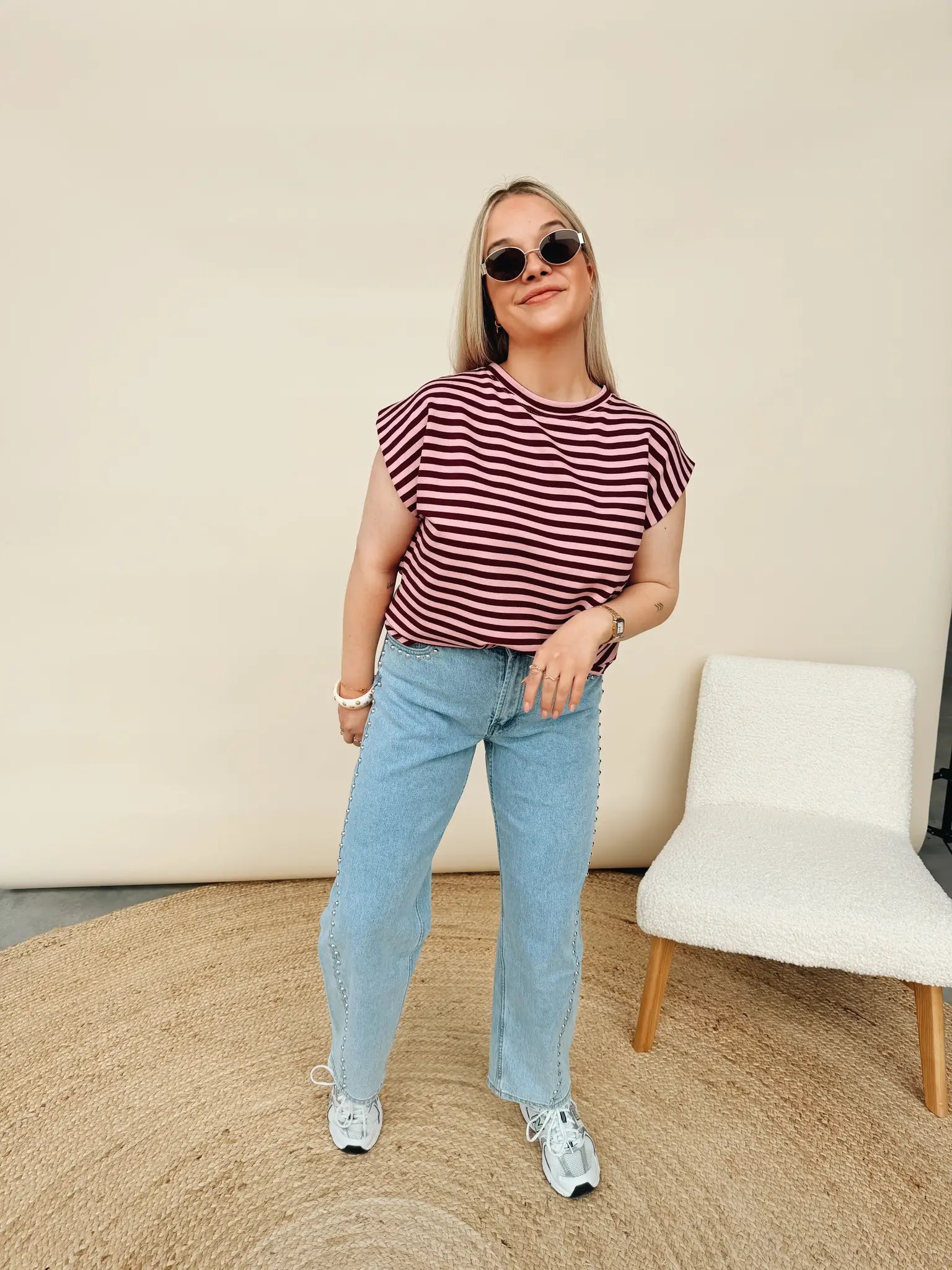 Zadie Top Bordeaux