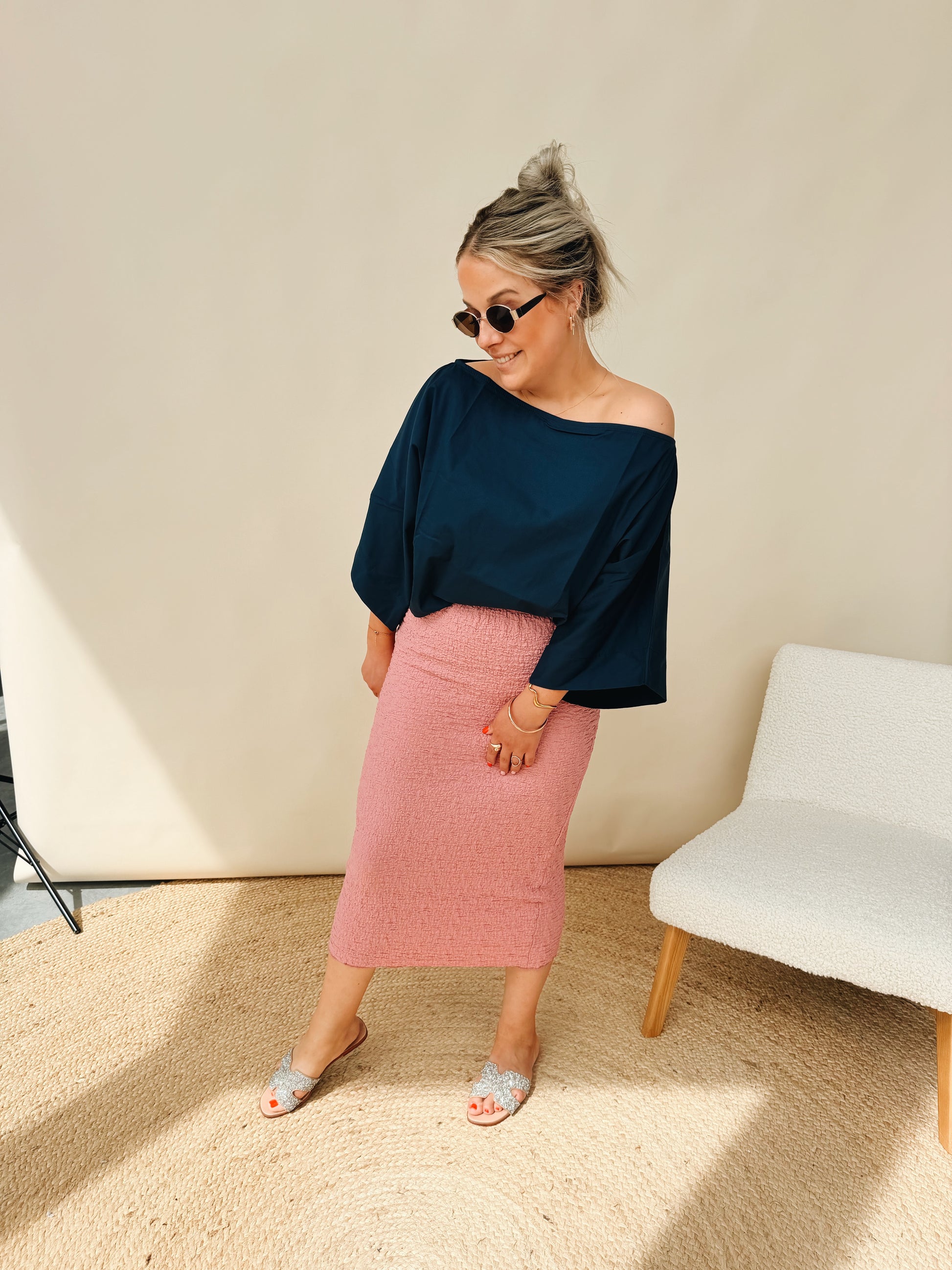 Lauranne Top Marineblauw