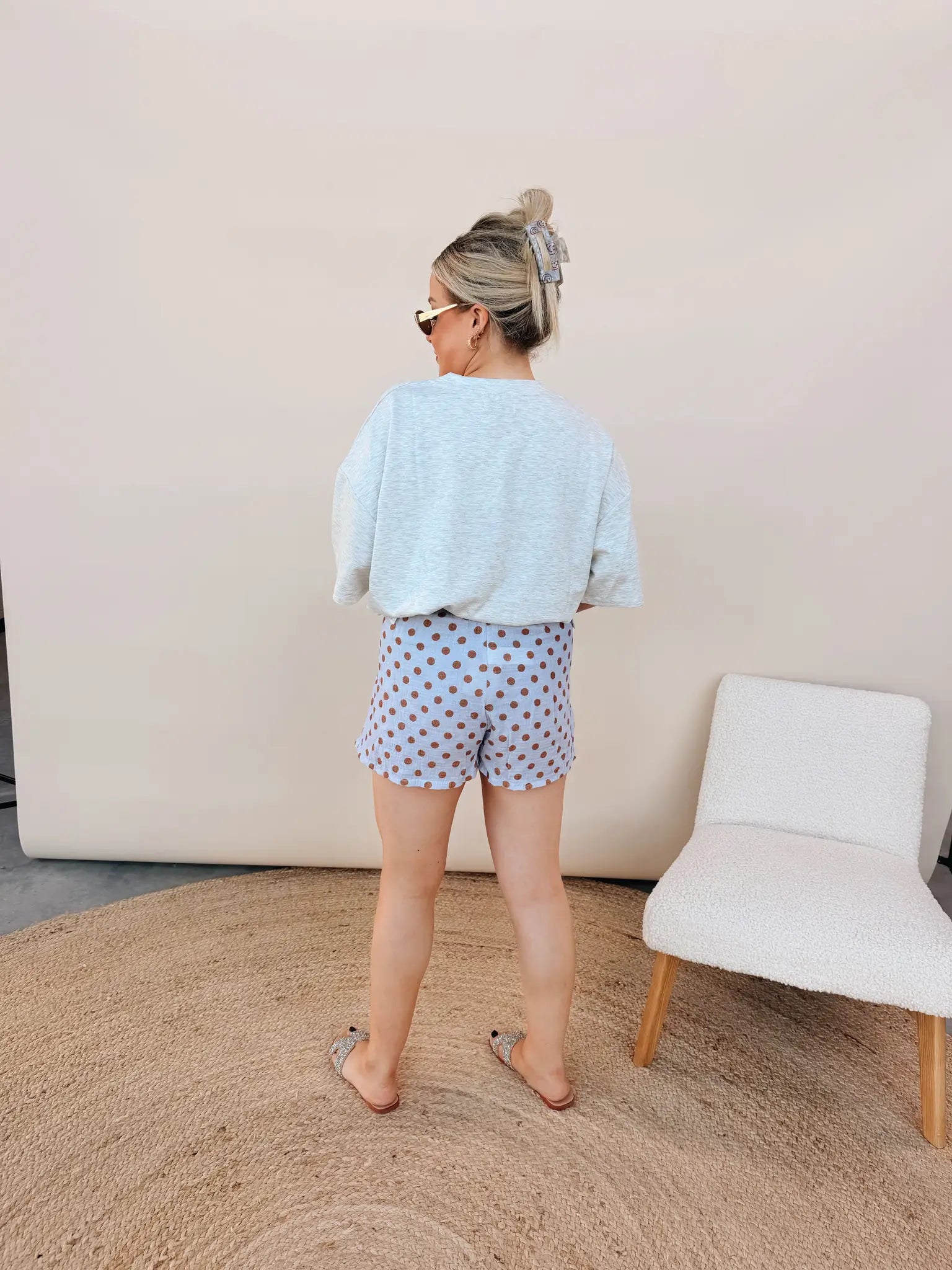 Kim Dot Short Blauw