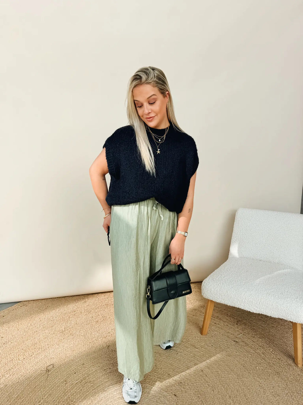 Leonore Pantalon Saliegroen