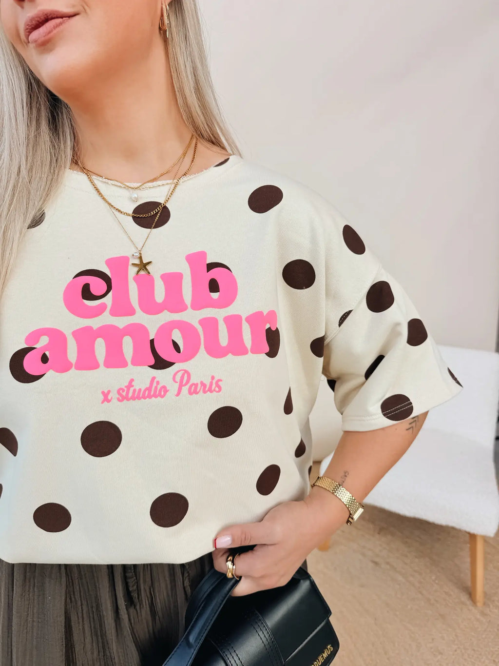 Shirt Club Amour Beige