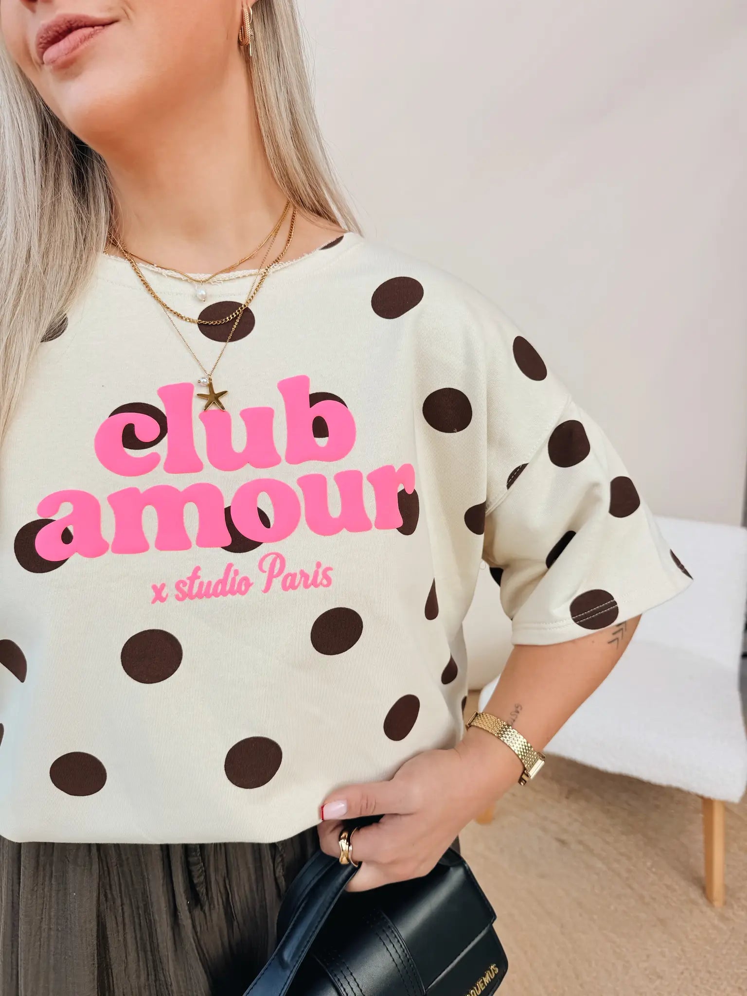 Shirt Club Amour Beige