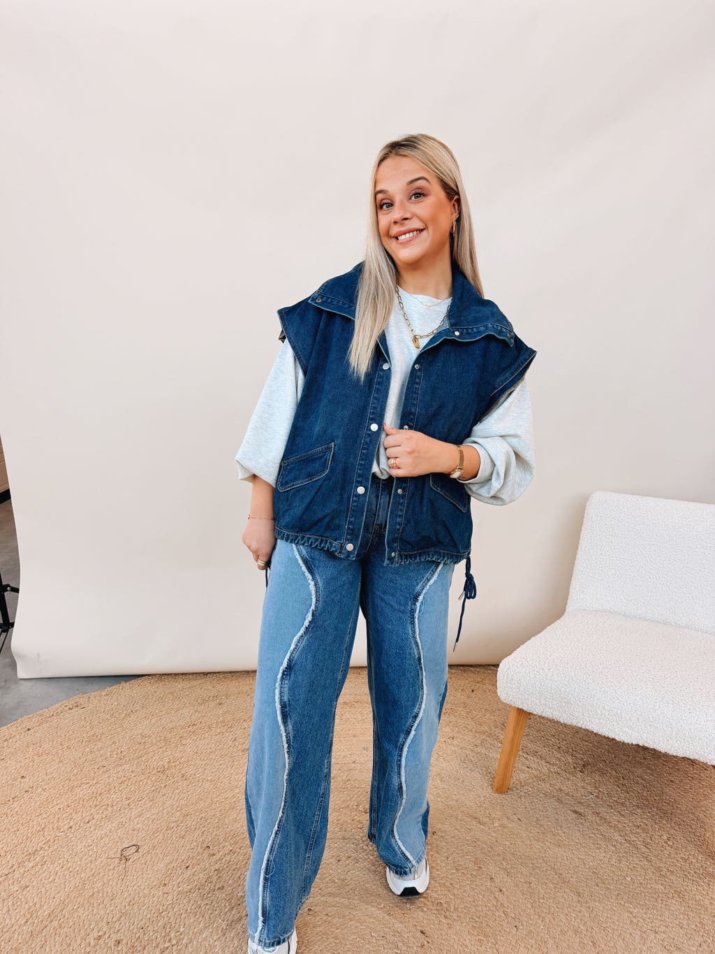 Lucie Jeans Jacket Navy
